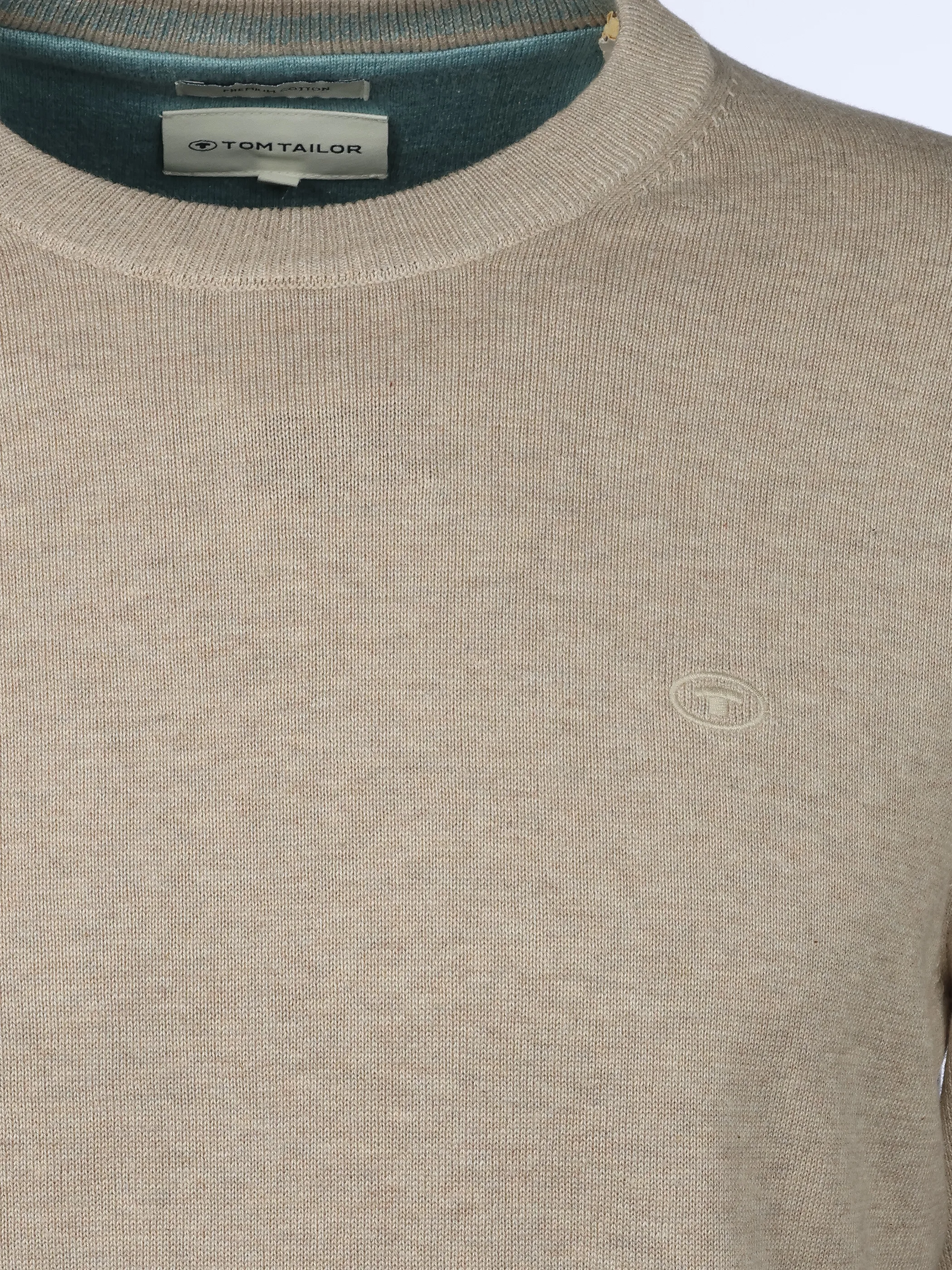 Tom Tailor 1039805 NOS basic crewneck knit Beige 898460 38310 3