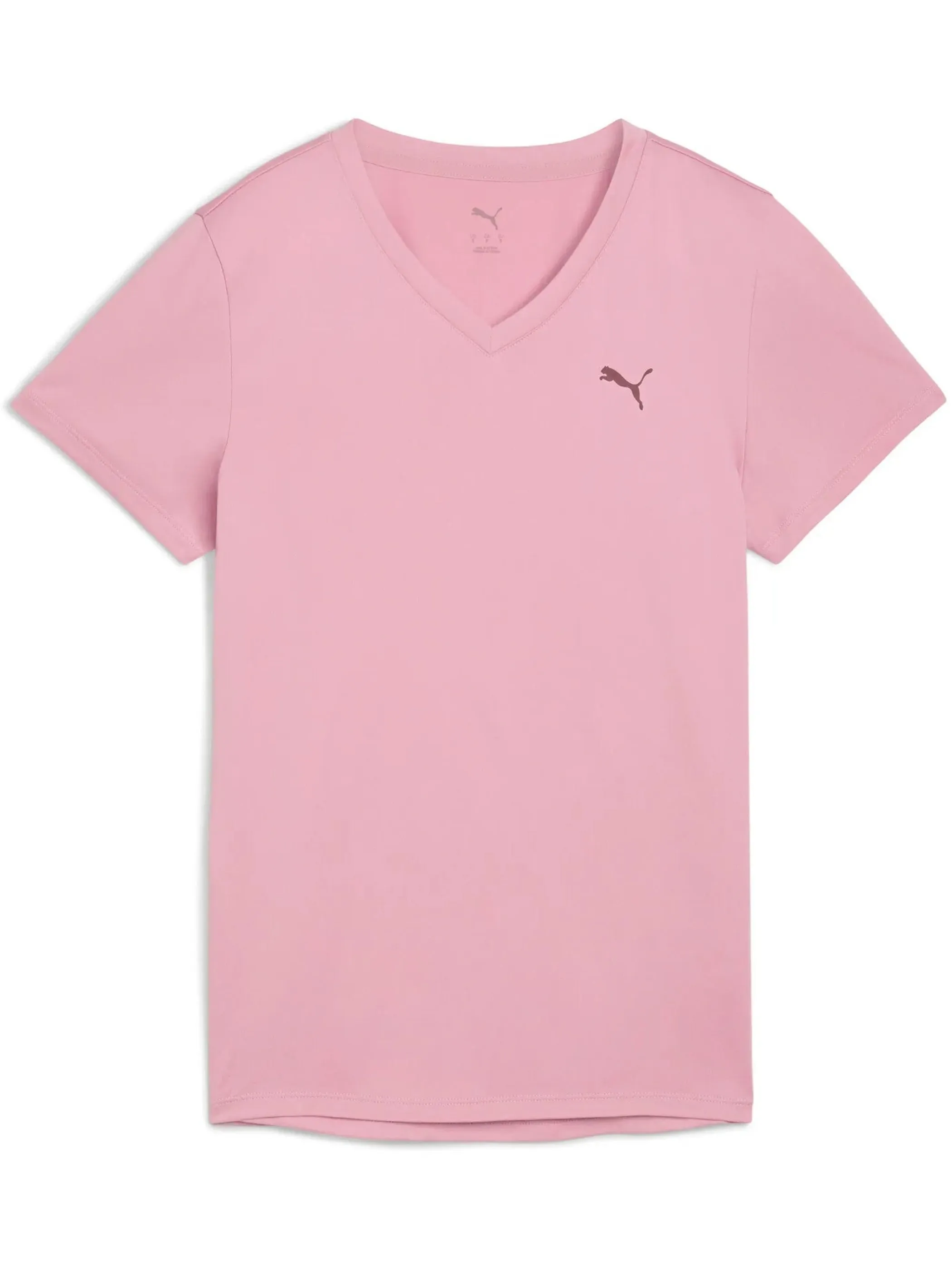 Puma 525890 Da-T-Shirt VNECK ESSENTIAL Pink 904554 0065 1