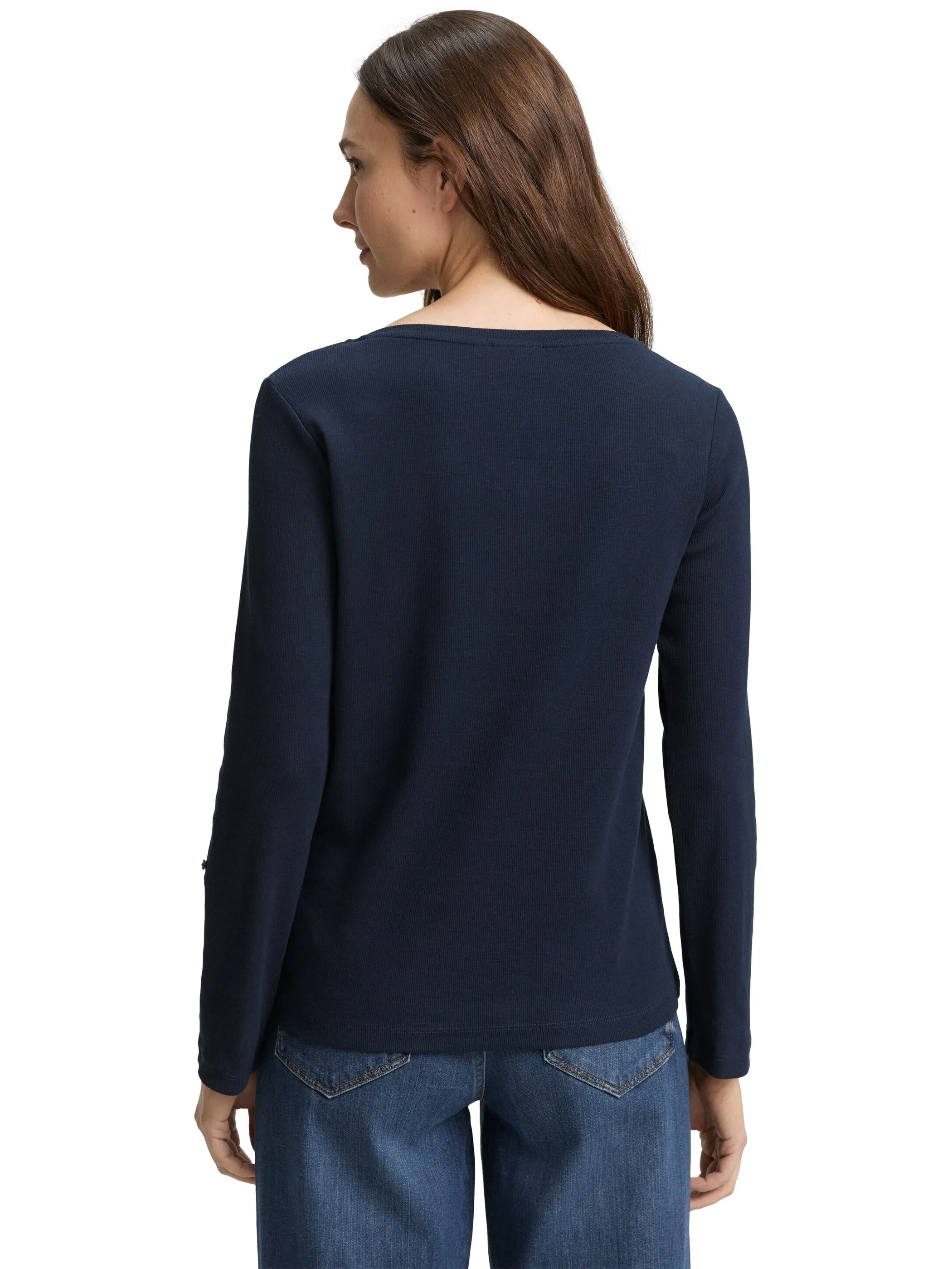 Tom Tailor 1024036 NOS henley shirt stripe Blau 845056 11019 2