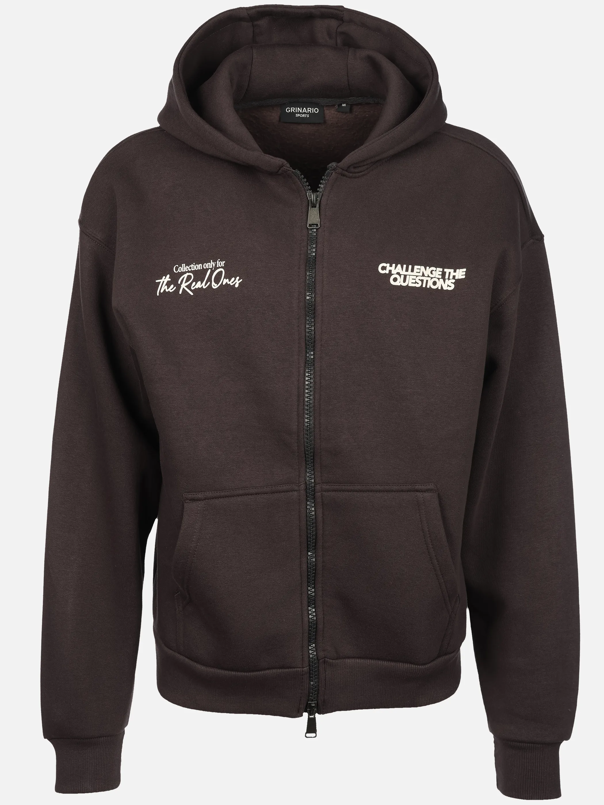 Grinario Sports He-Sweatjacke, m. Kapuze u. Kängurutasche Grau 930315 23400 1
