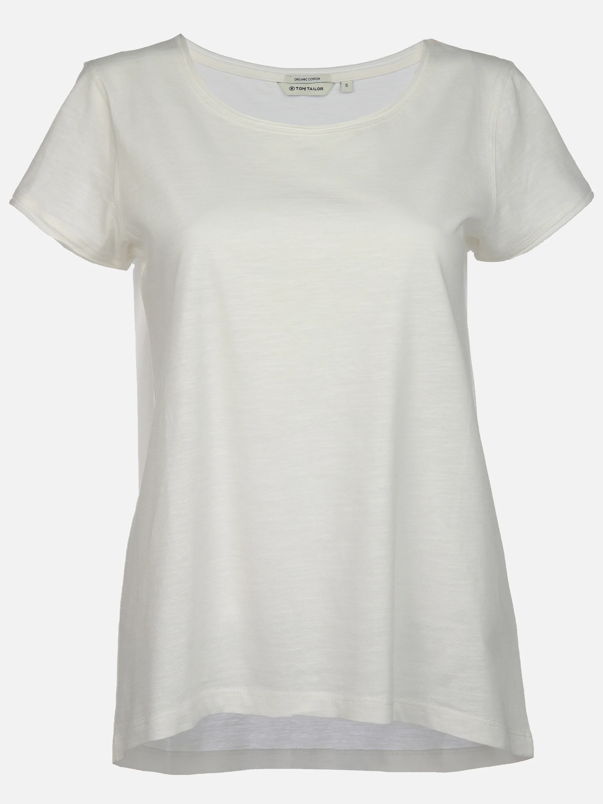 Tom Tailor 1047244 T-shirt slub crew neck Weiß 908821 10315 1