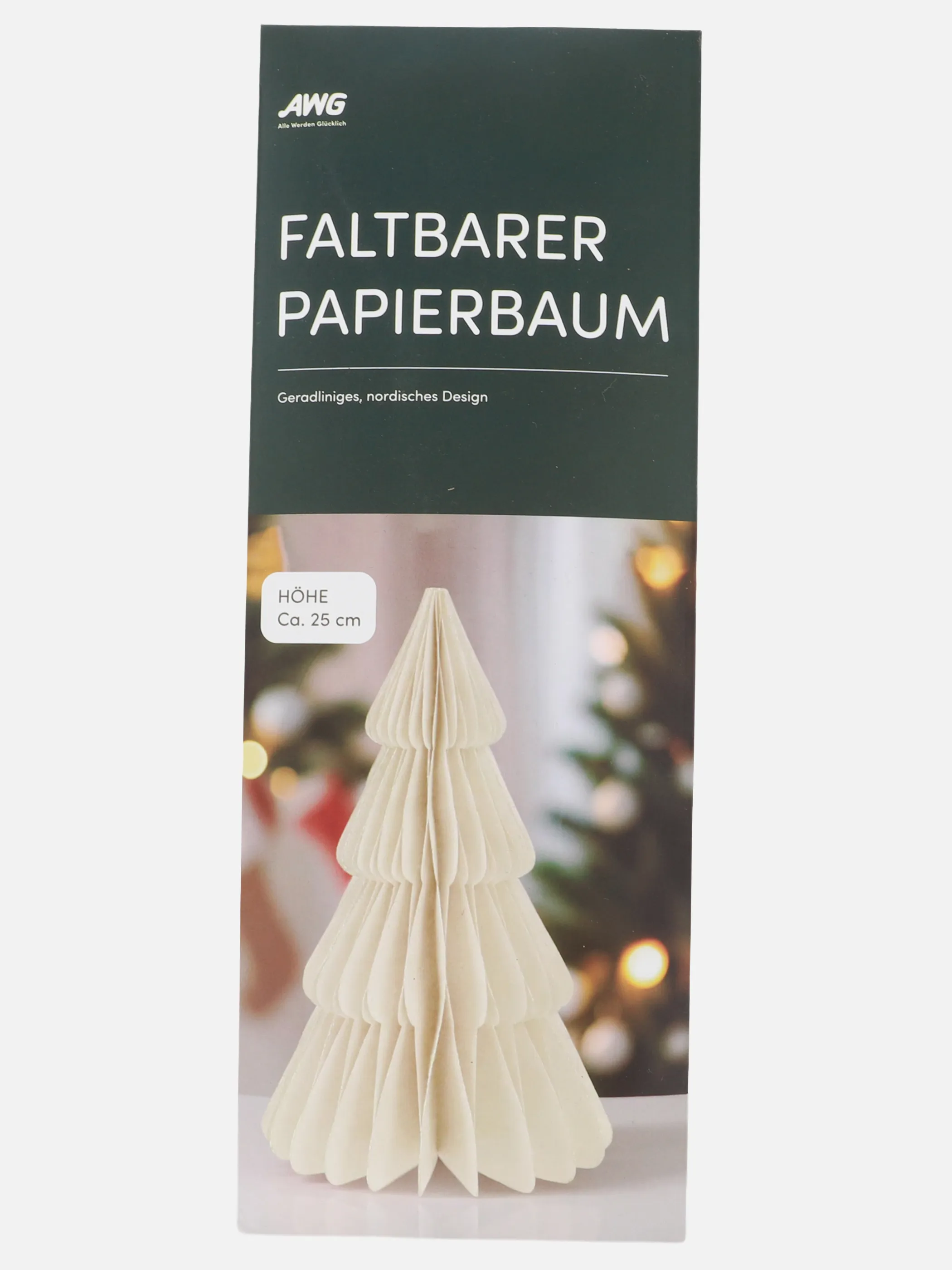 Weihnachten Papiertannenbaum Weiß 898589 OFFWHITE 2
