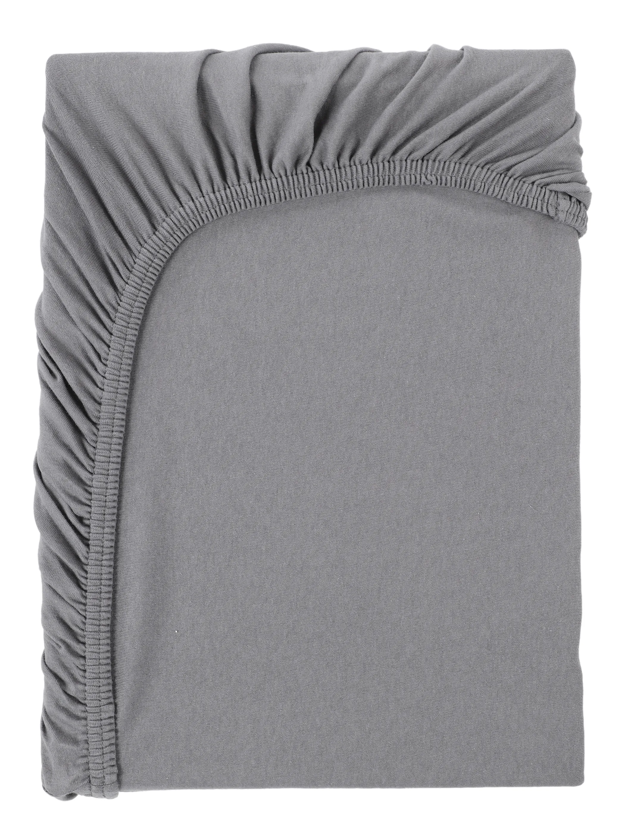 Dream House Spannnbetttuch 2er Pack Grau 936222 NICKEL 1