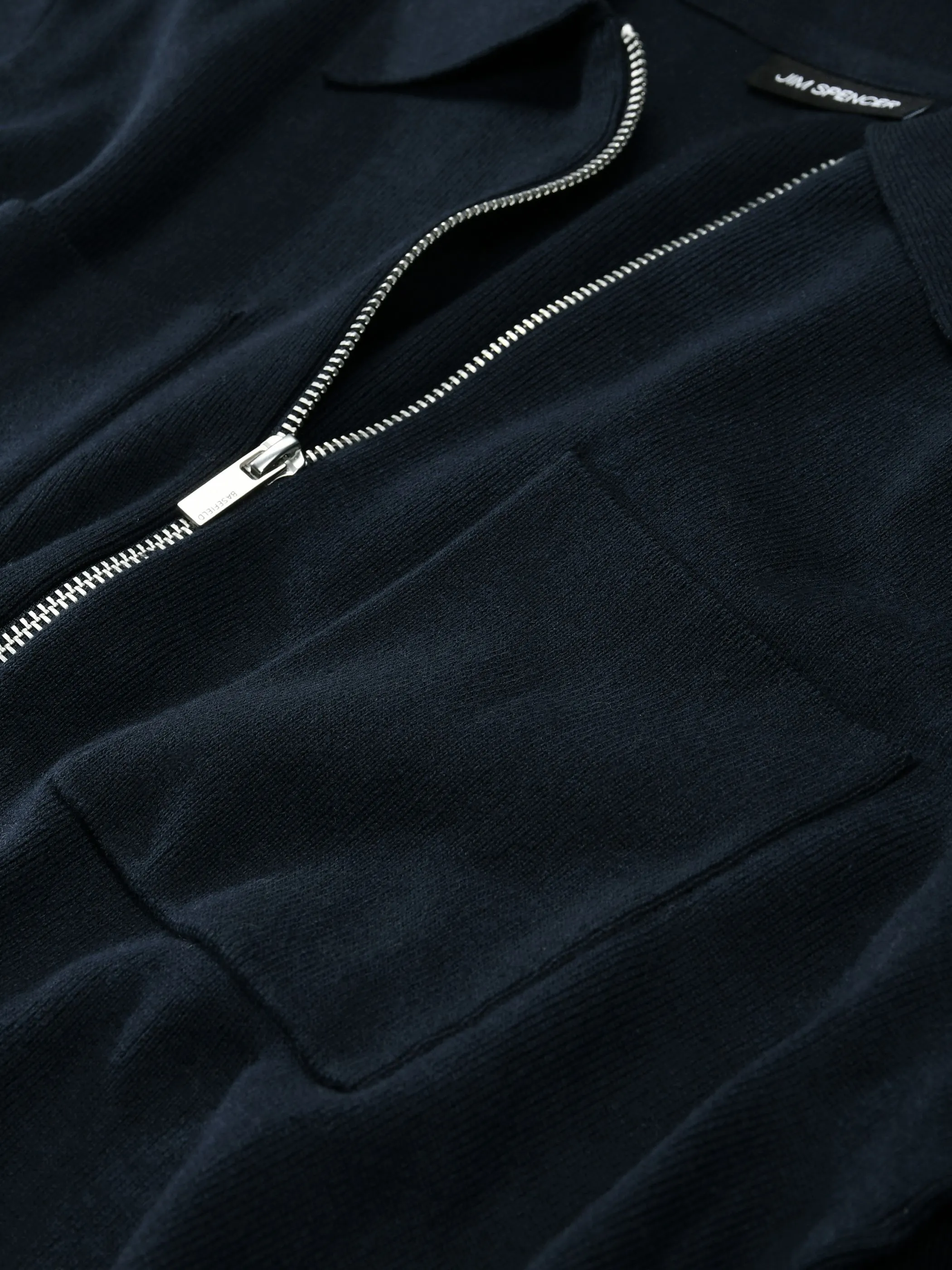 Jim Spencer 219018983 Polo Zip Cardigan Marine 933613 649 3