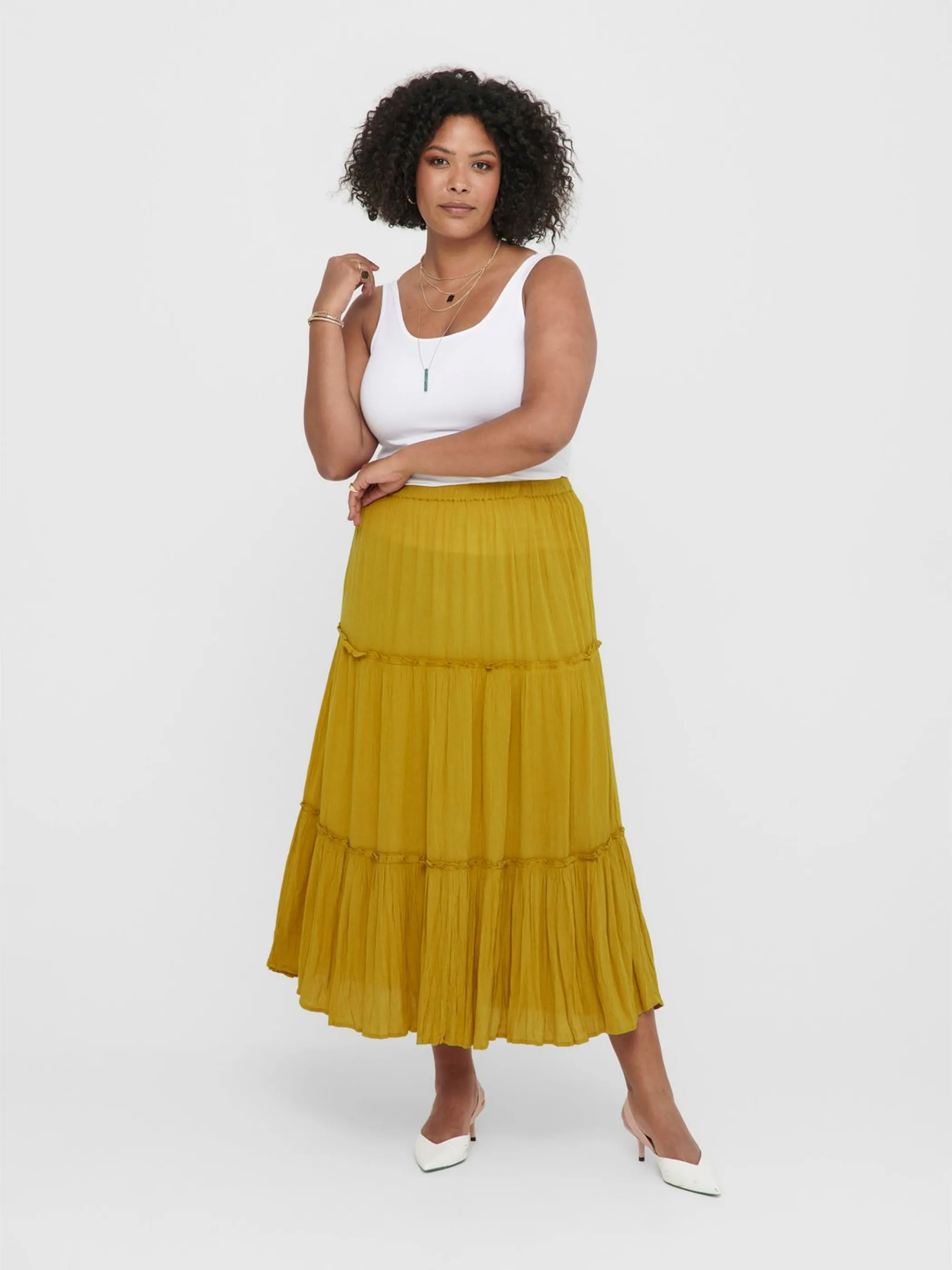 Only Carmakoma 15202144 CARPATRO MAXI SKIRT Gelb 836909 225735 4 Only Carmakoma 15202144 CARPATRO MAXI SKIRT Gelb 836909 225735 4