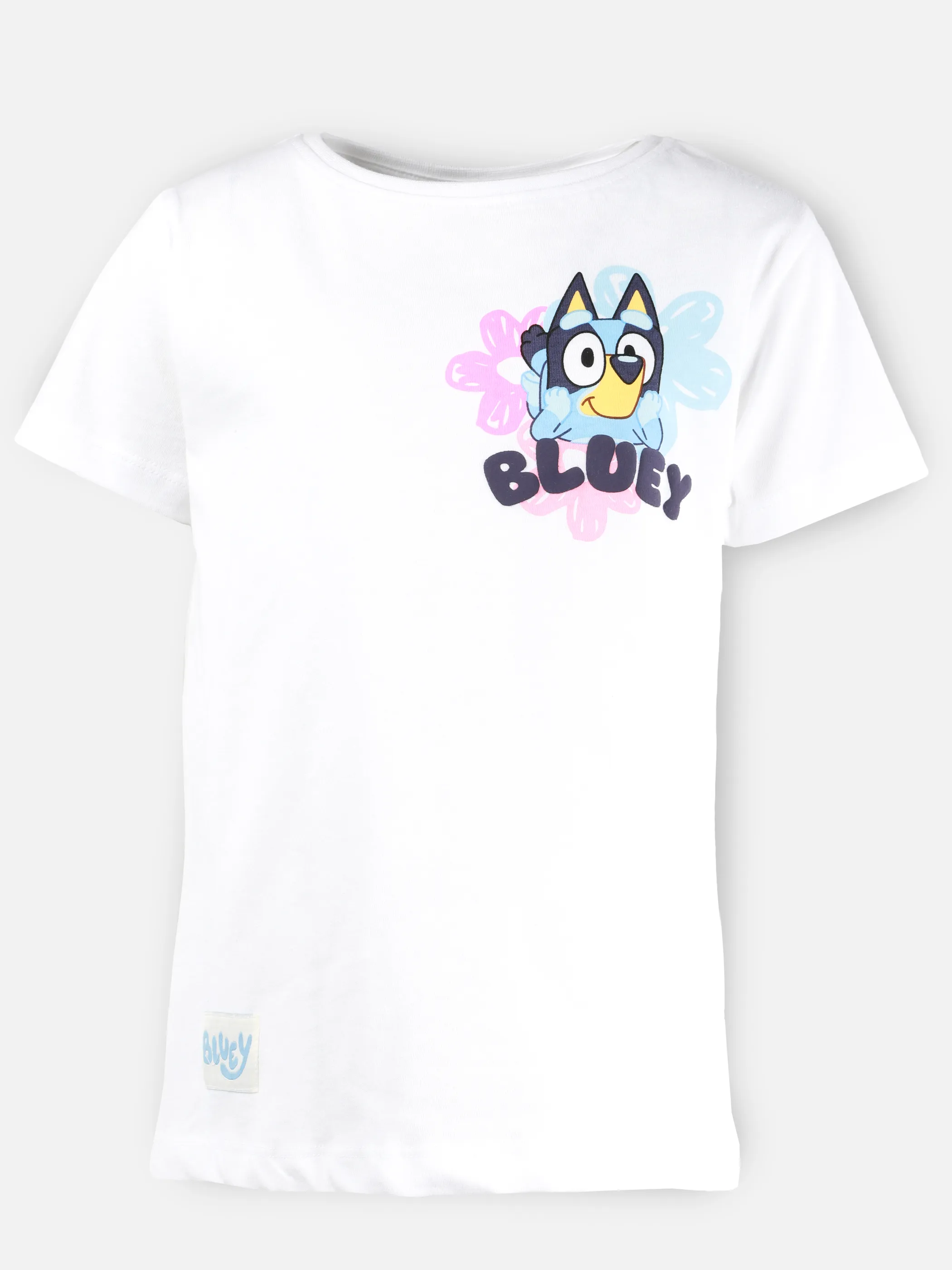 Bluey MG Bluey TShirt BP + kleiner FP auf der Brust,weiß Weiß 923542 WEIß 1
