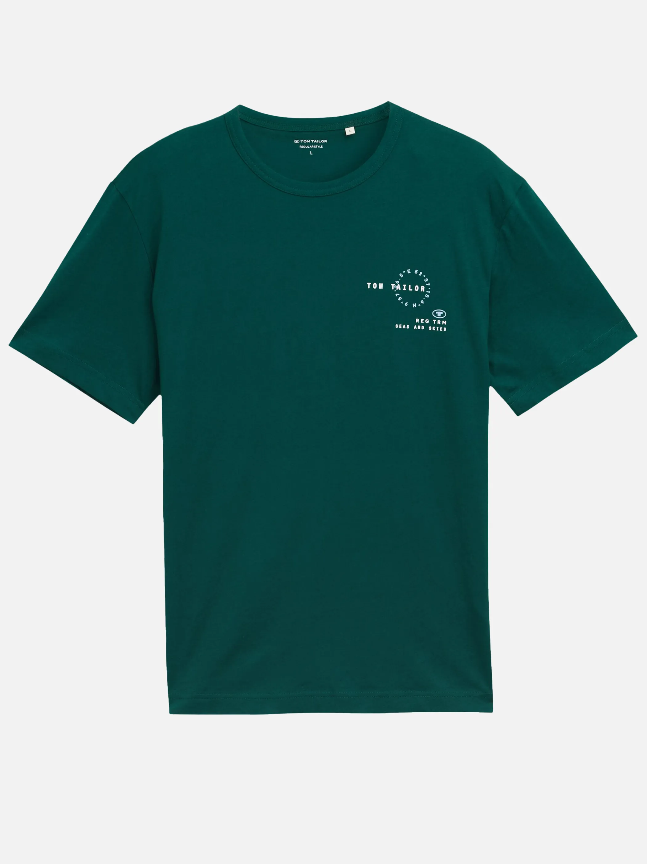 Tom Tailor 1046794 t-shirt with print Grün 910585 10413 1