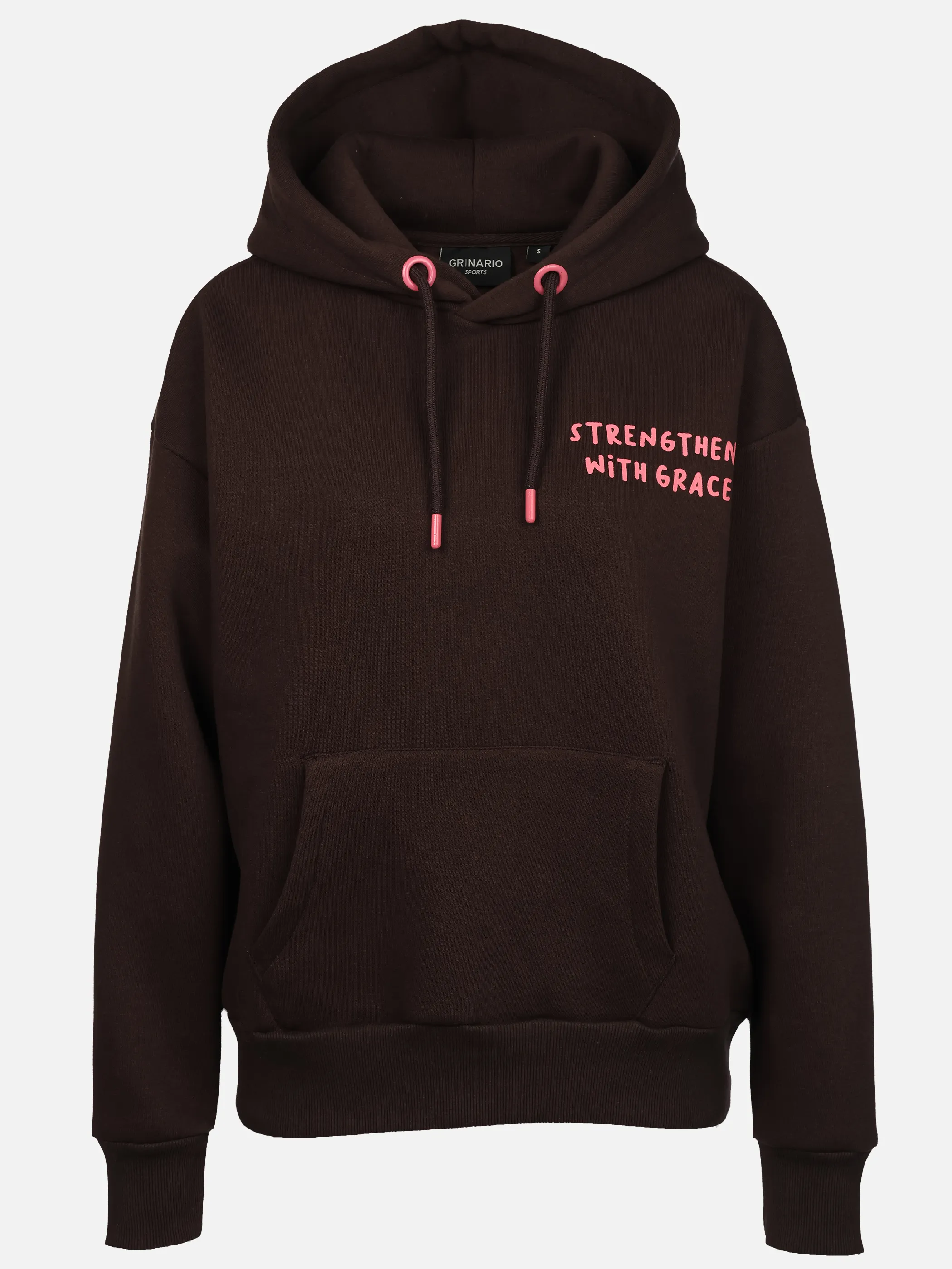 Grinario Sports Da-Hoodie, m. Backprint Braun 929986 21400 1