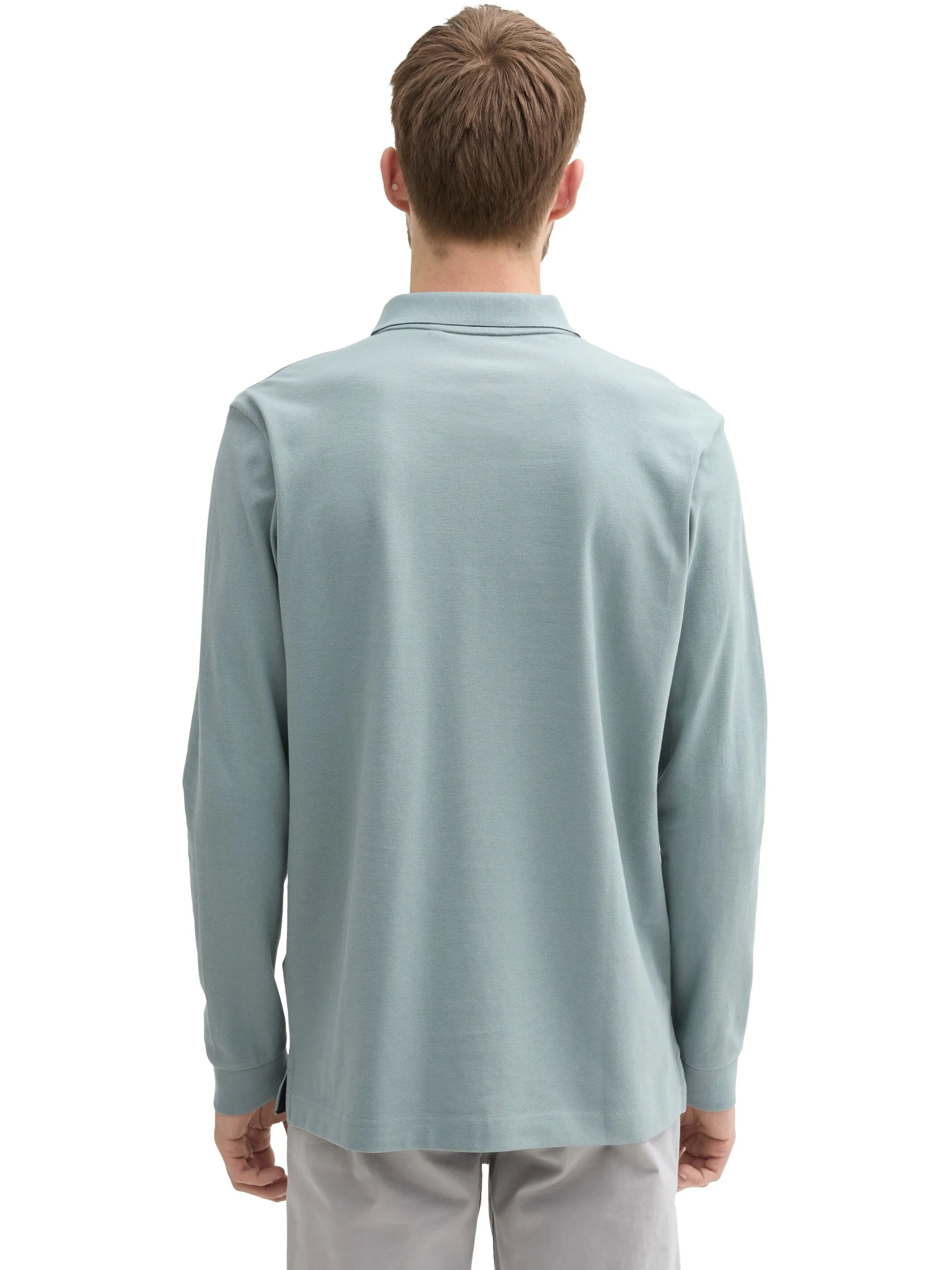 Tom Tailor 1043278 NOS basic polo with contrast Grau 914721 27475 2