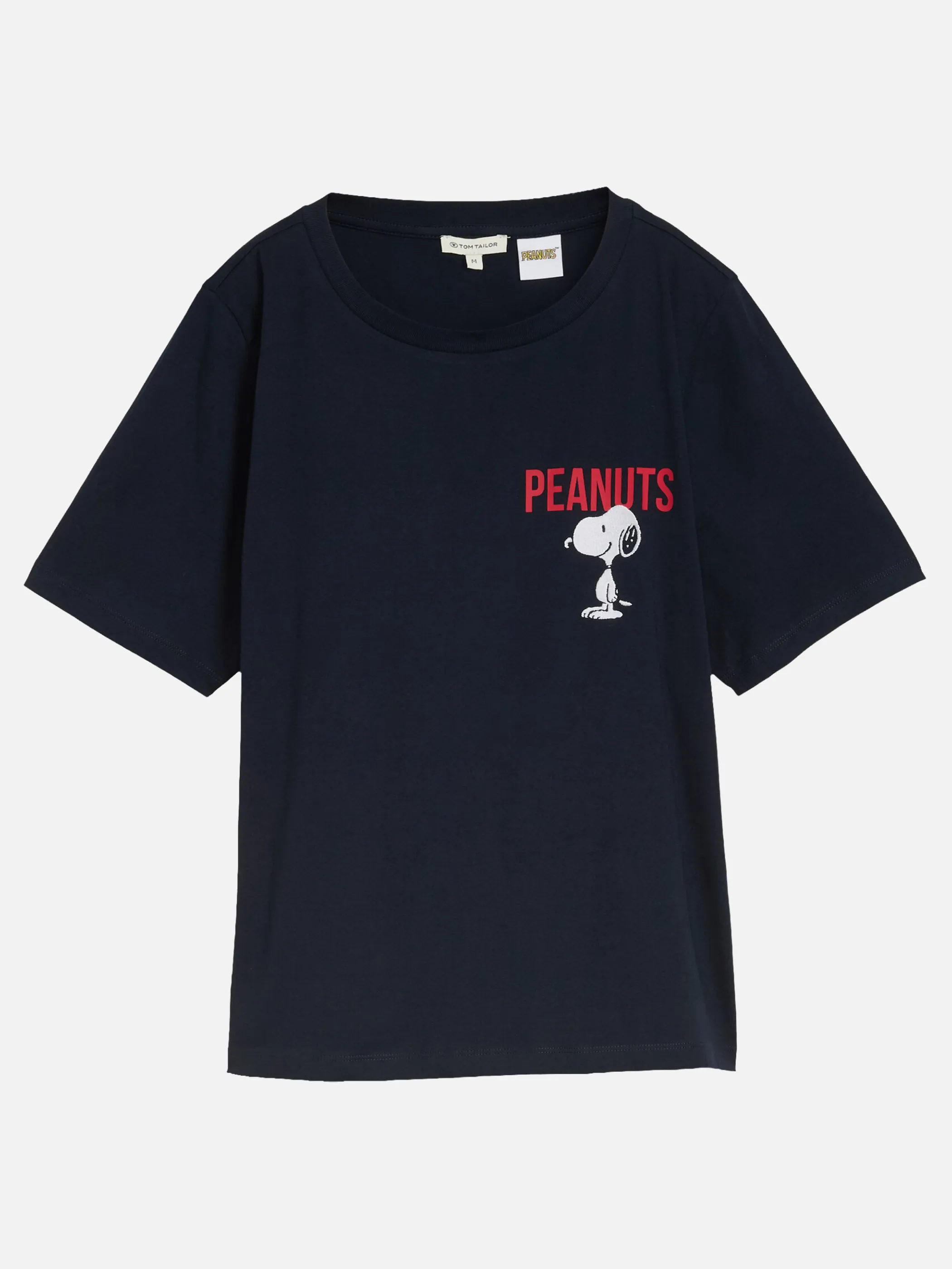 Tom Tailor 1053496 T-shirt crew neck frontprint peanuts Blau 934173 10668 3