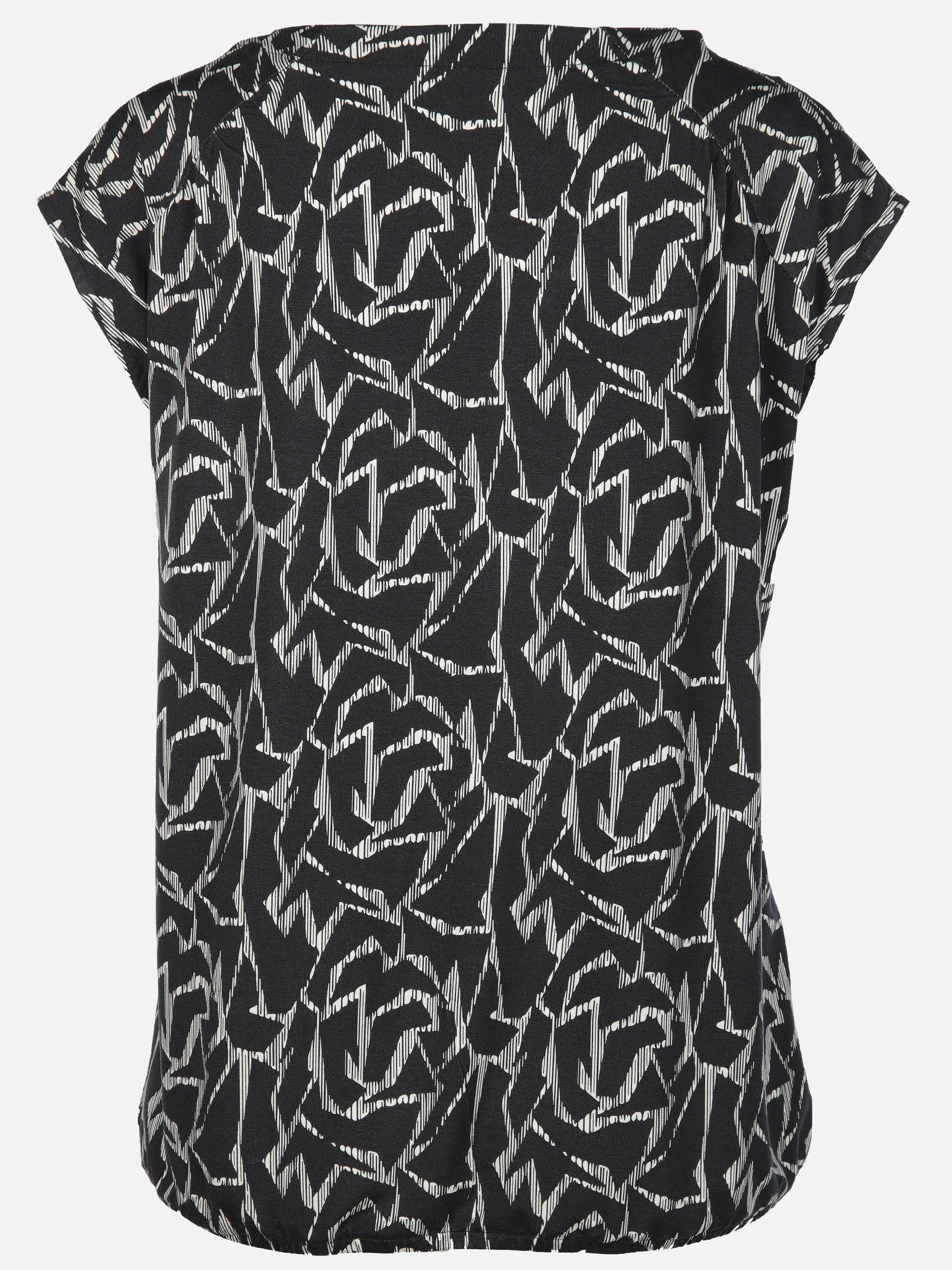 Sure Da-Shirt m. Alloverprint Schwarz 913483 BLACK 2