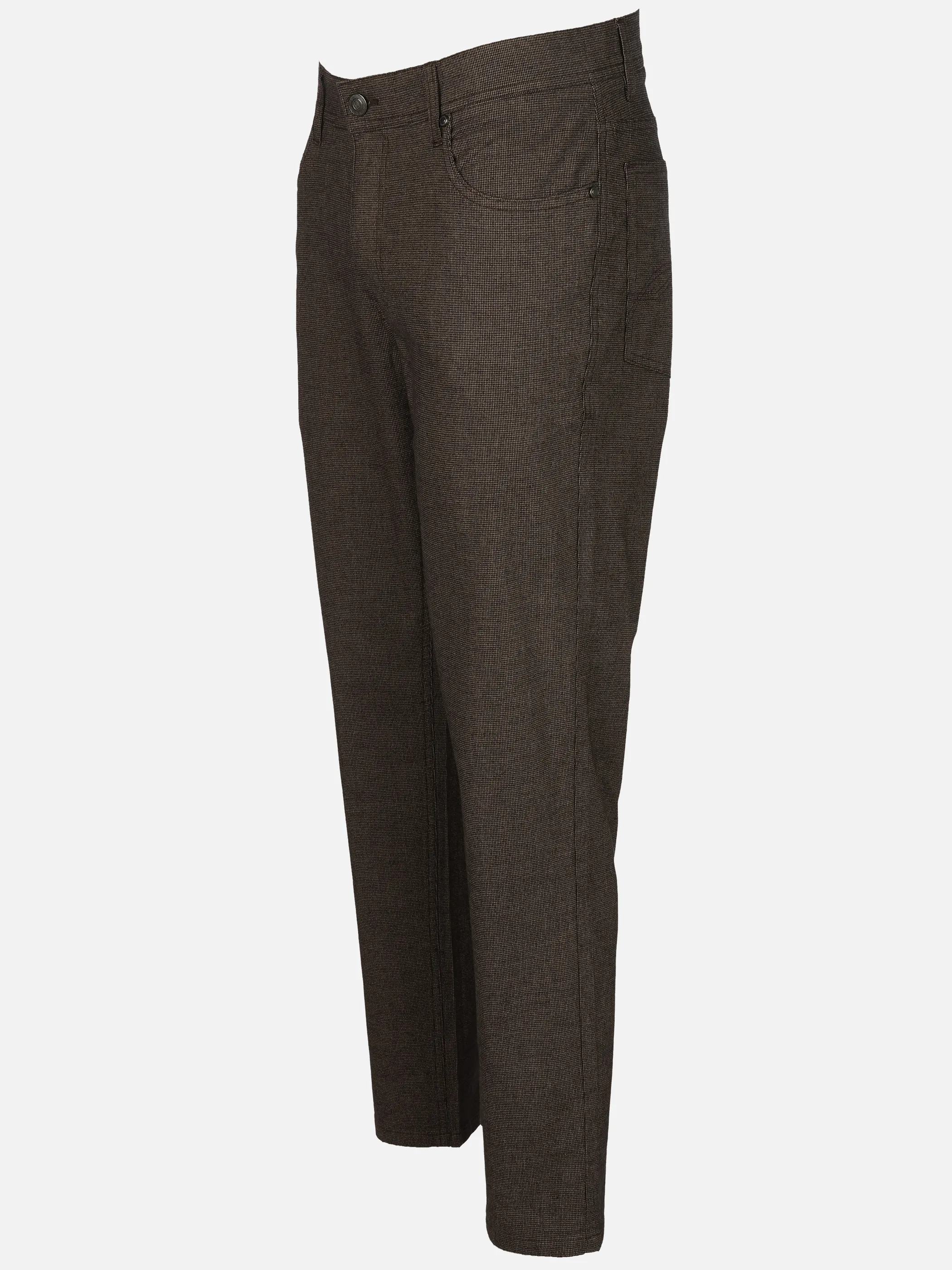 Jim Spencer He. 5-Pocket Hose Wolloptik Braun 930247 BROWN MEL 3