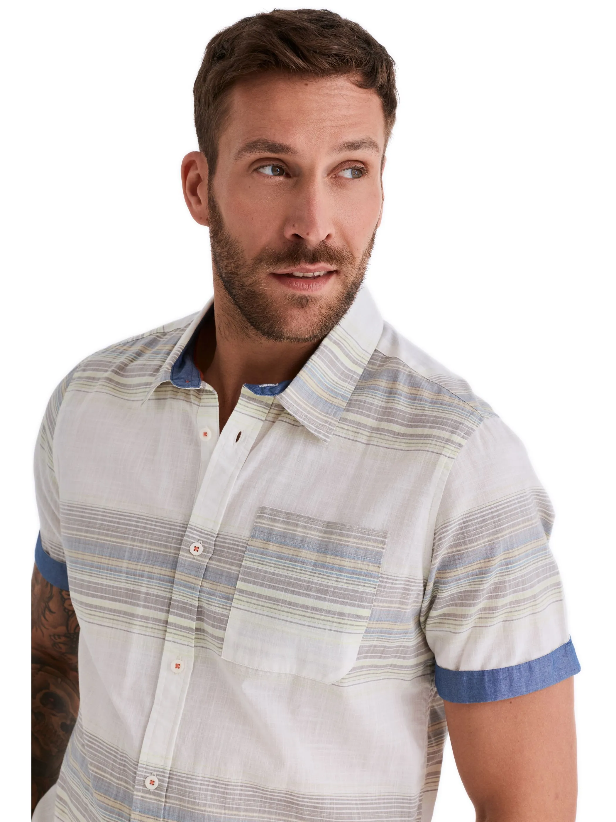 HERO by John Medoox 73110760009156 He. Bluse/Hemd, Gelb 928374 9156 3