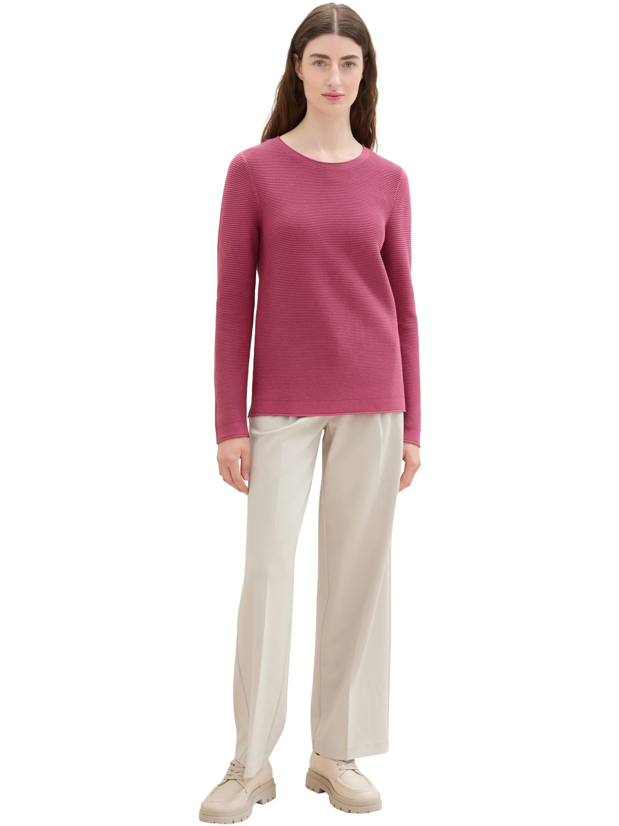 Tom Tailor 1016350 NOS sweater new ottoma Pink 827729 16348 5