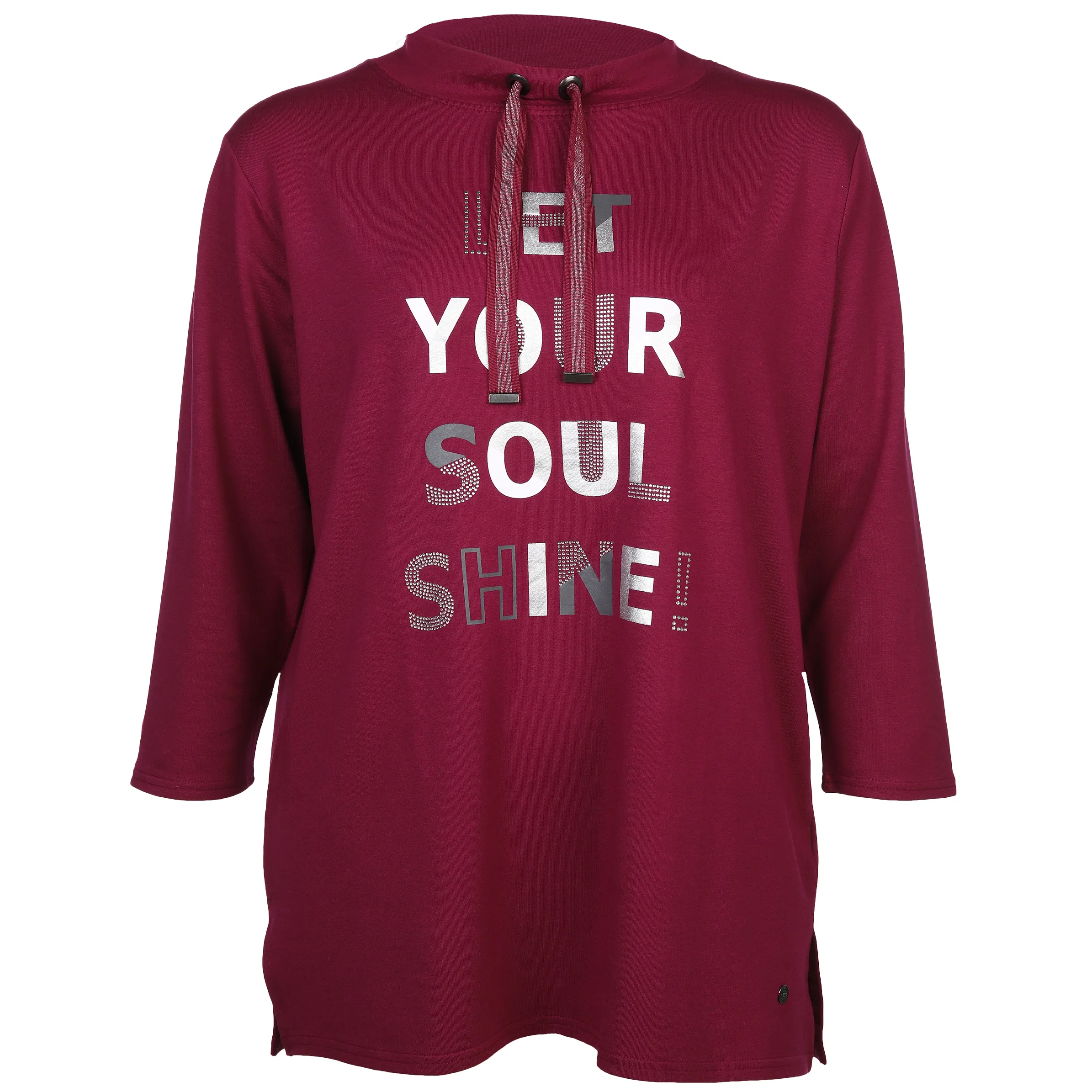 Sonja Blank Da-gr.Gr.Sweatshirt m. Druck Rot 880491 BROMBEERE 1 Sonja Blank Da-gr.Gr.Sweatshirt m. Druck Rot 880491 BROMBEERE 1