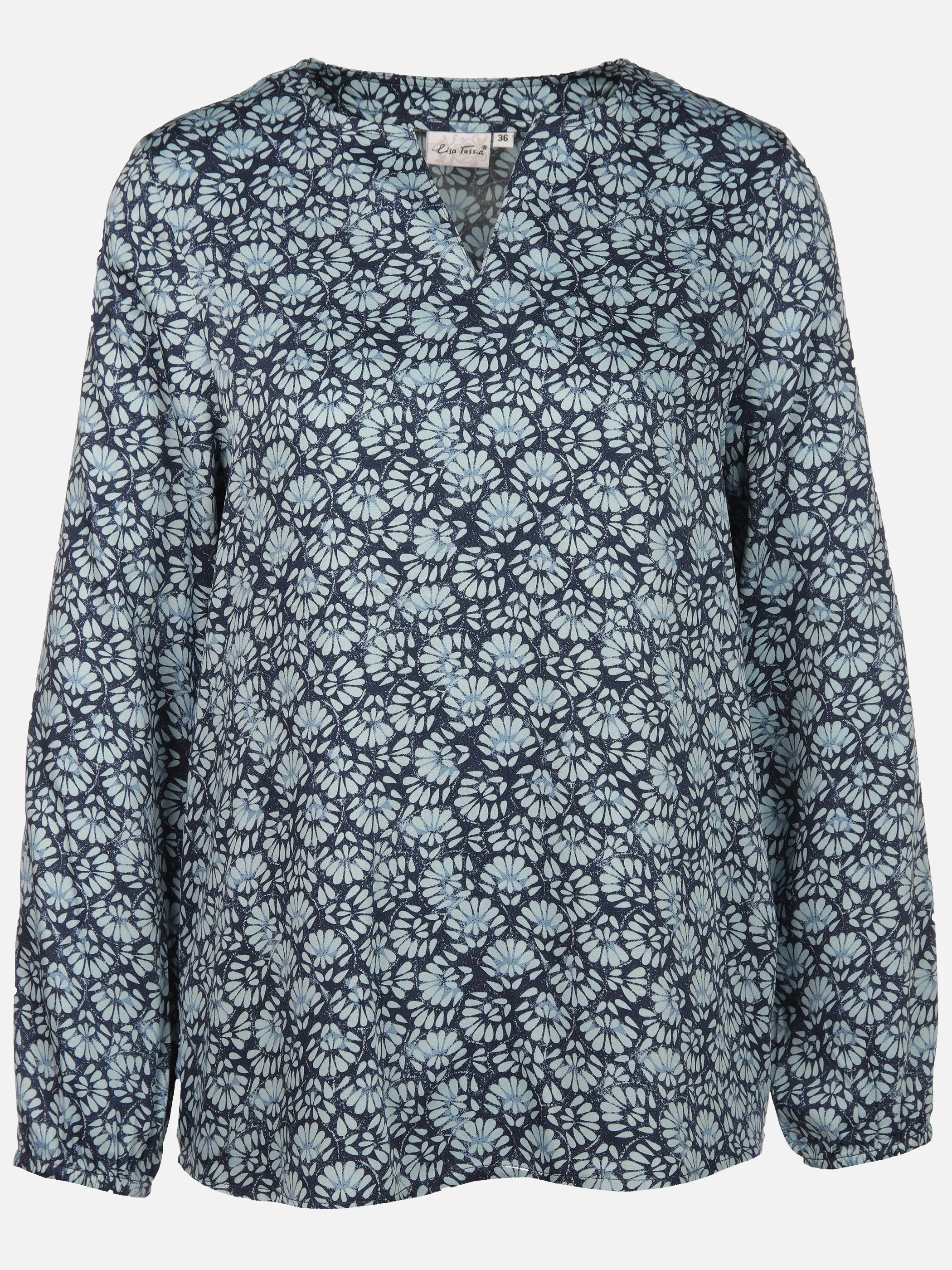 Lisa Tossa Da-Bluse m. Muster Blau 913320 BLUE 1