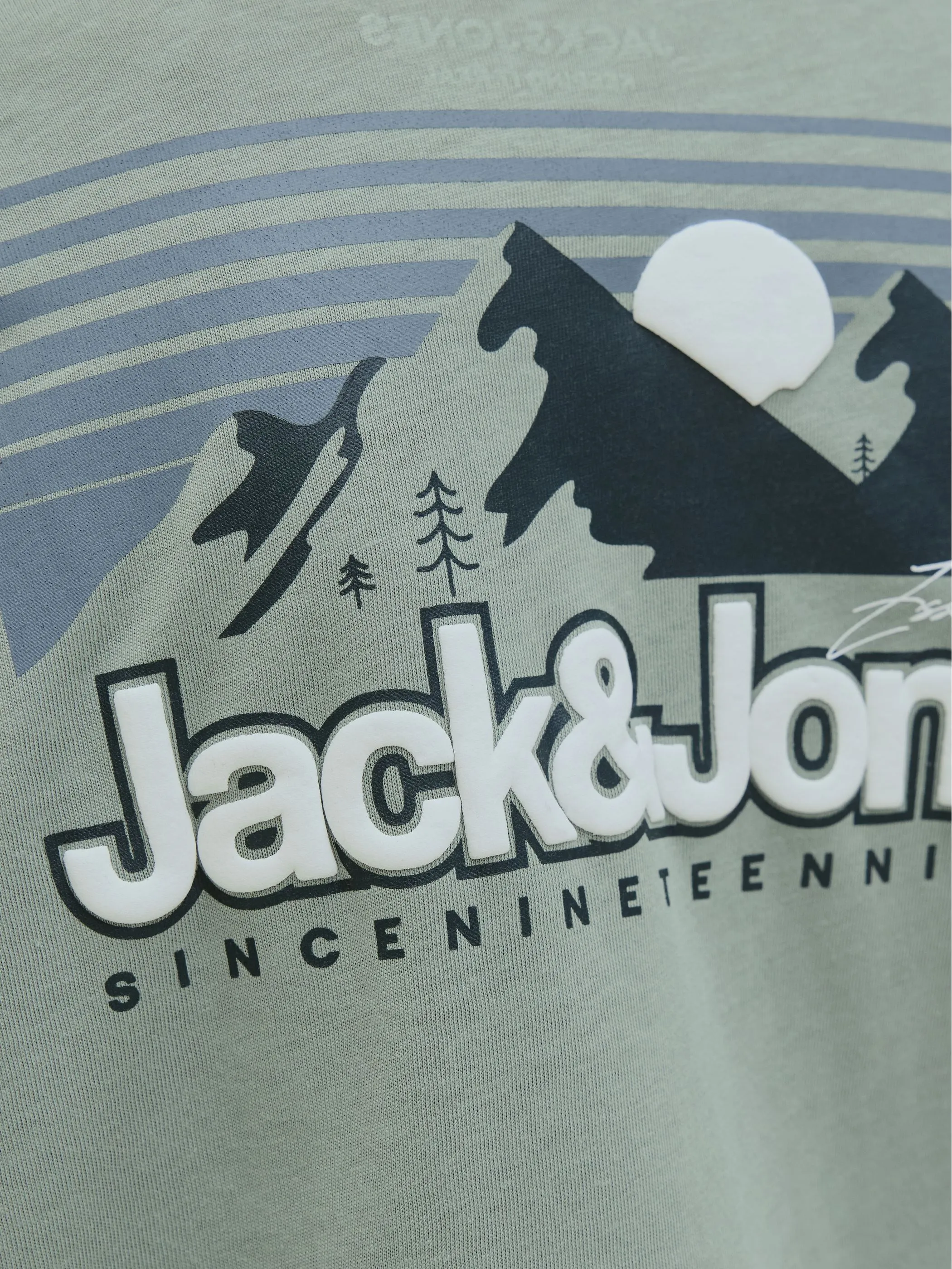 Jack&Jones Junior 12279668 JJMINE TEE SS CREW NE Grün 914247 176366 3