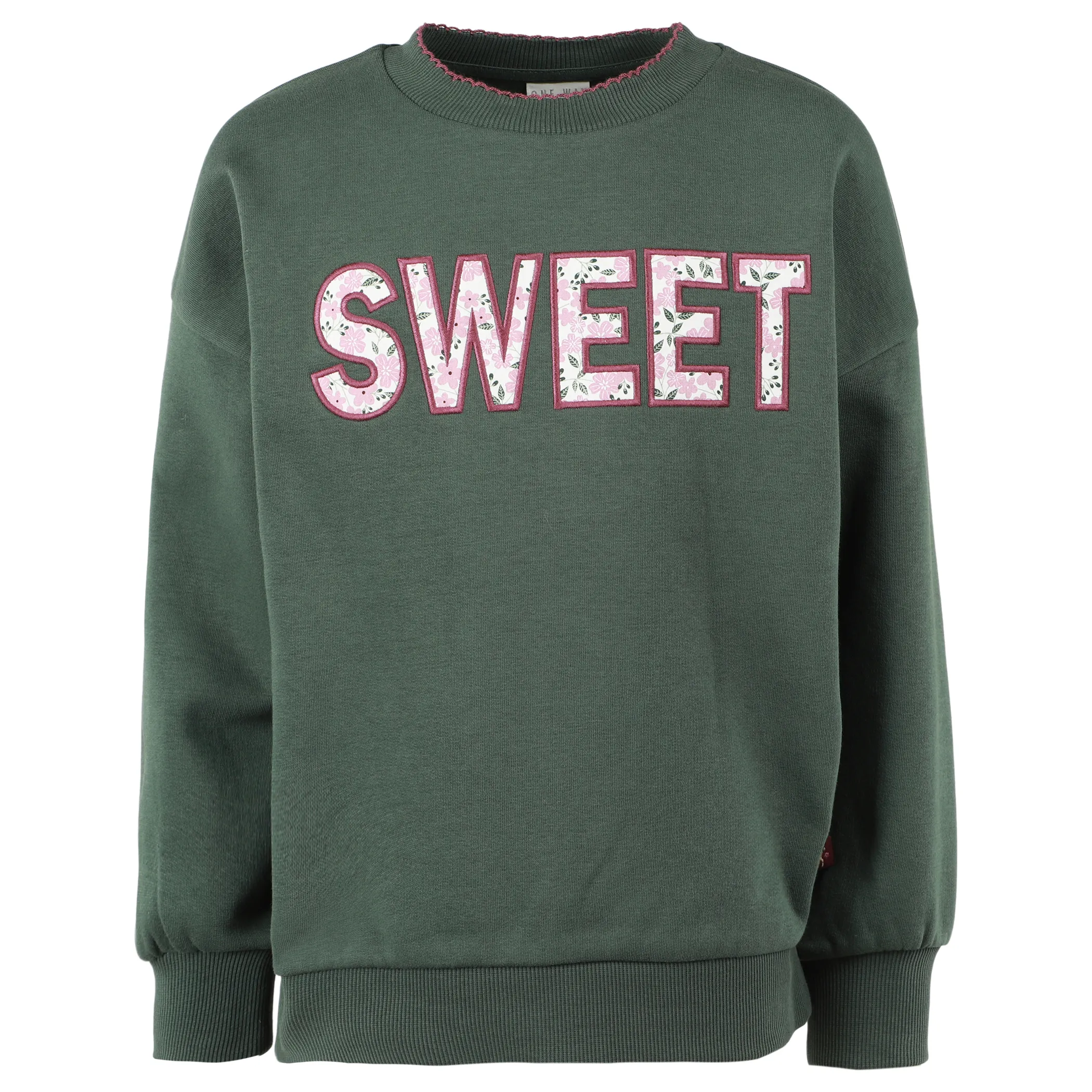 One Way KM Sweatshirt mit "sweet" FP in grün Grün 929843 GRÜN 1