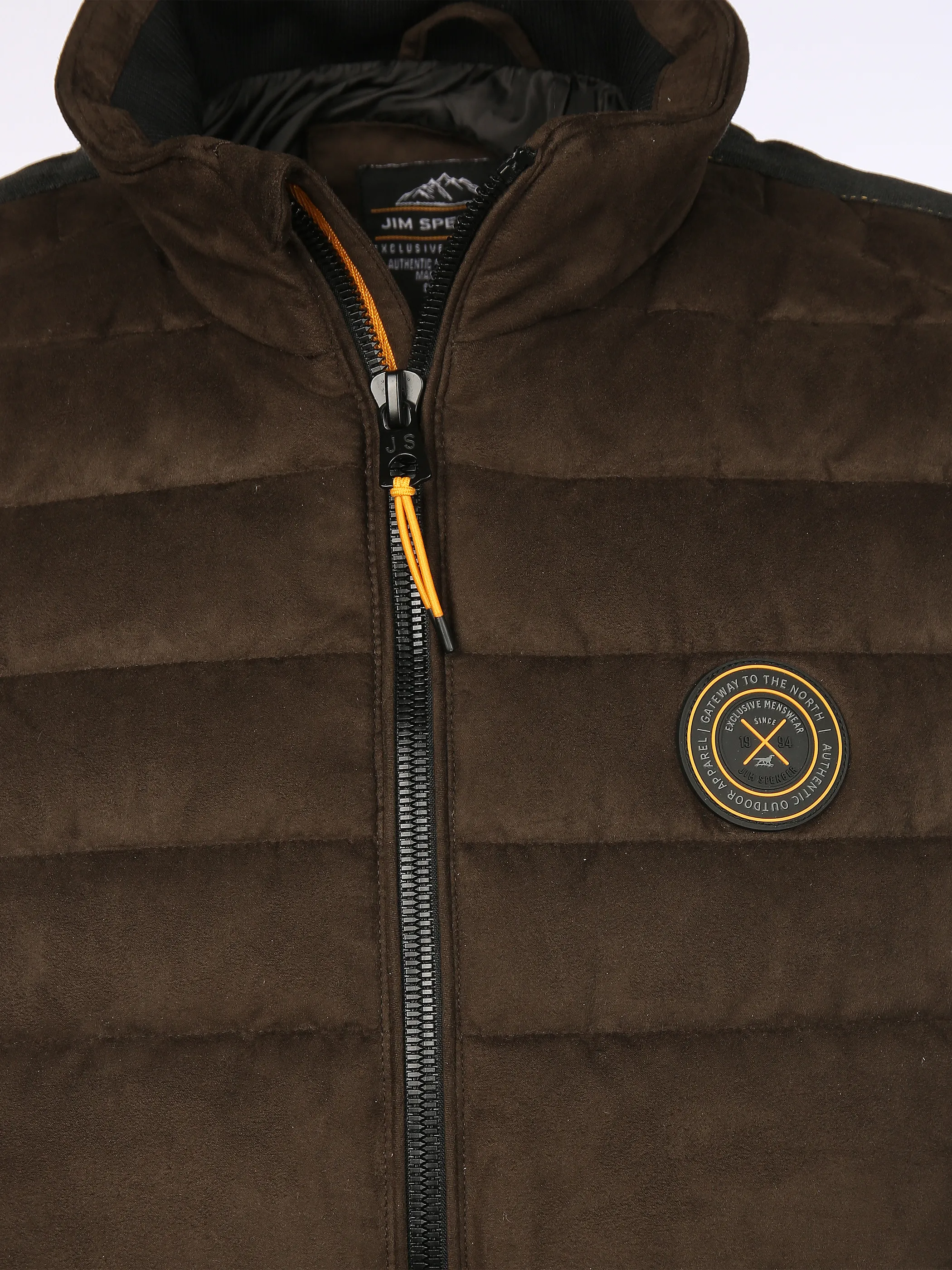 Jim Spencer He. Velour-Steppweste Braun 911966 BROWN 3