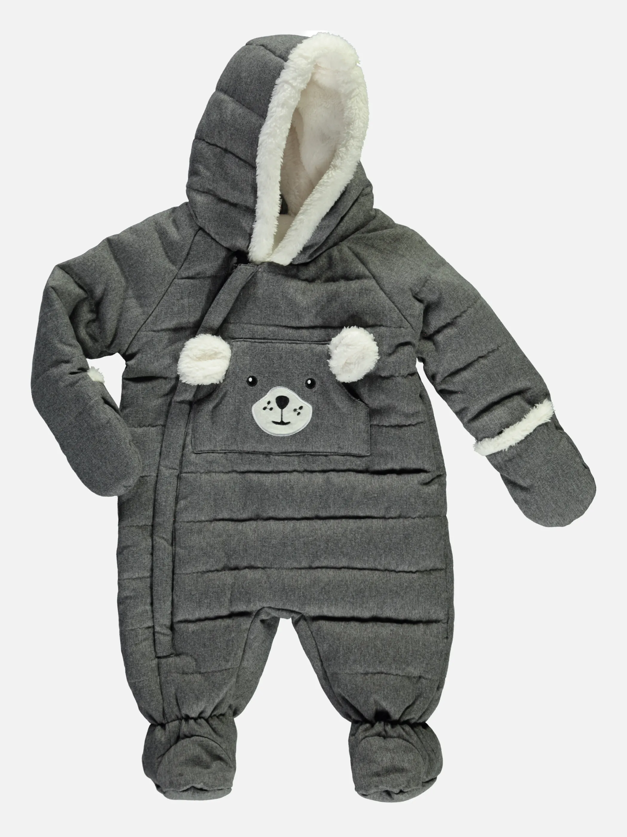 Bubble Gum Baby UNI Overall in grau mit Grau 842226 GRAU 1 Bubble Gum Baby UNI Overall in grau mit Grau 842226 GRAU 1