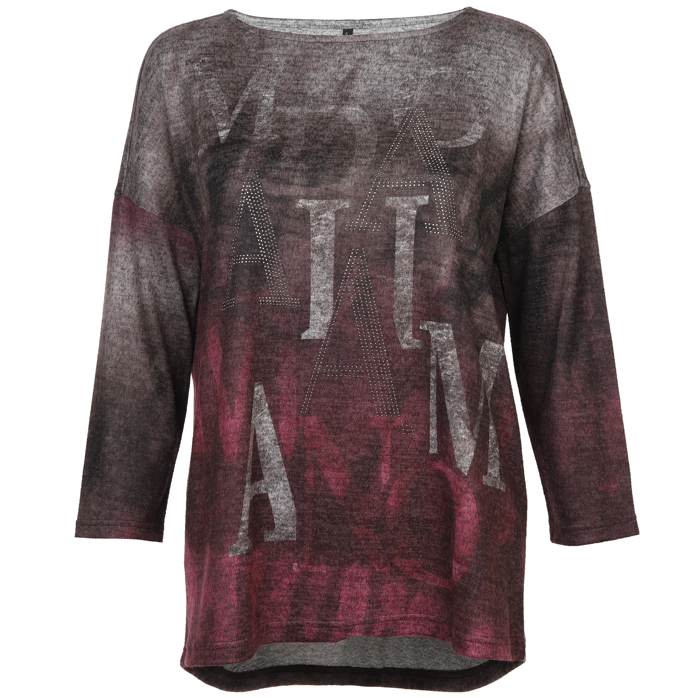Sure Da-Flauschshirt m. Strass Pink 886683 BEERE GEM 1