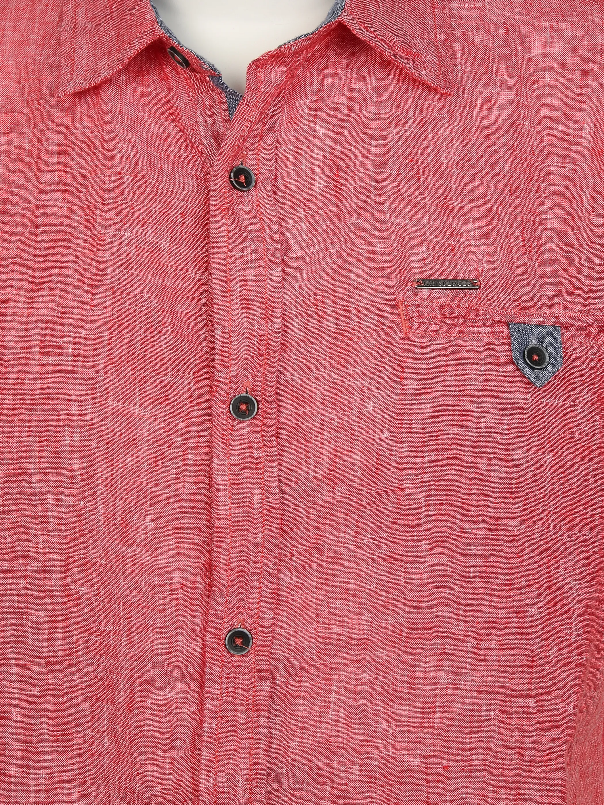 Jim Spencer He. Leinenhemd 1/2 Arm Kent Rot 892984 CORALE 3 Jim Spencer He. Leinenhemd 1/2 Arm Kent Rot 892984 CORALE 3