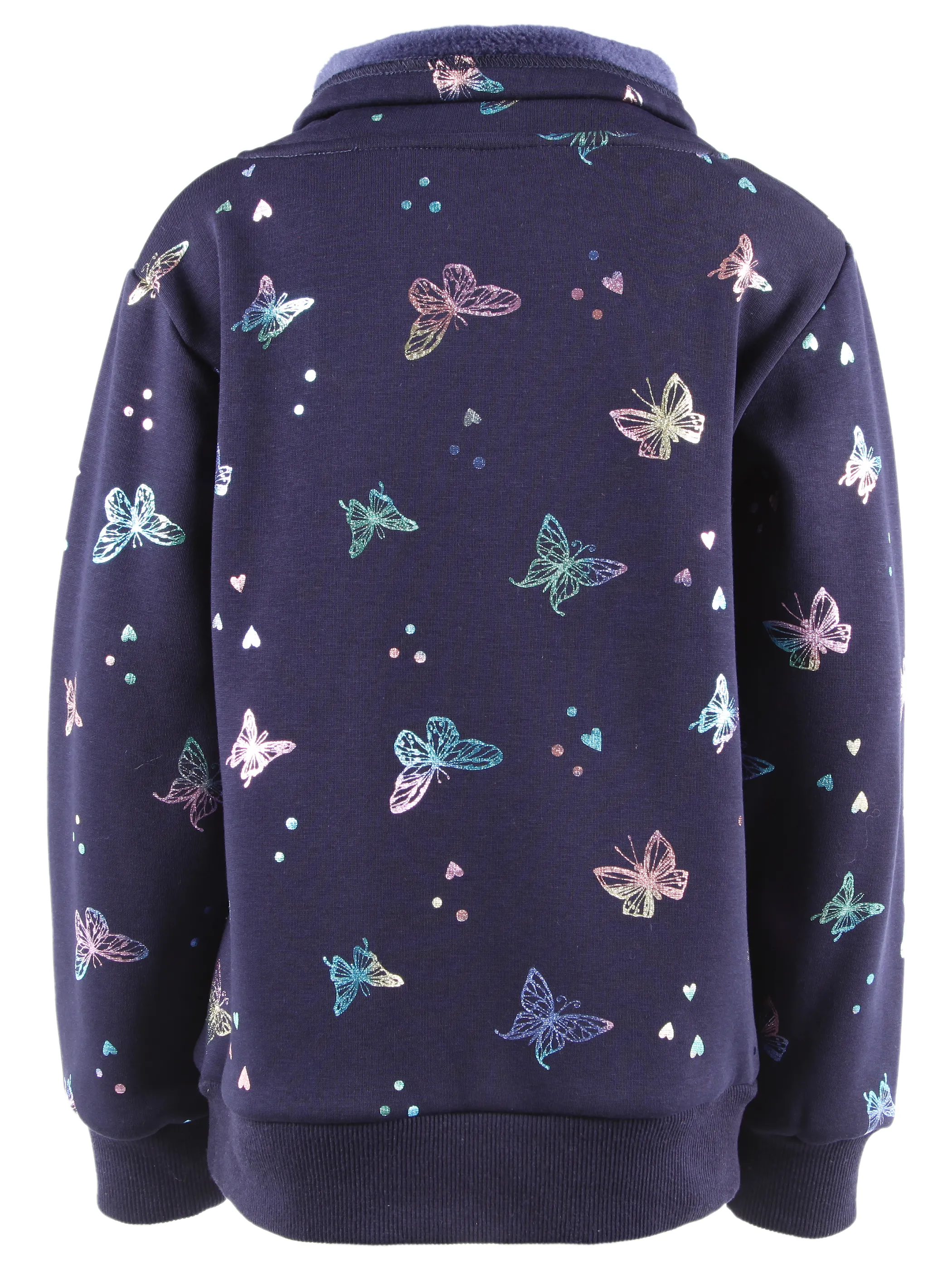 One Way KM Sweatshirt mit 1.Herzchen AOP 2.Schmeterling Blau 913948 DUNKELBLAU 2