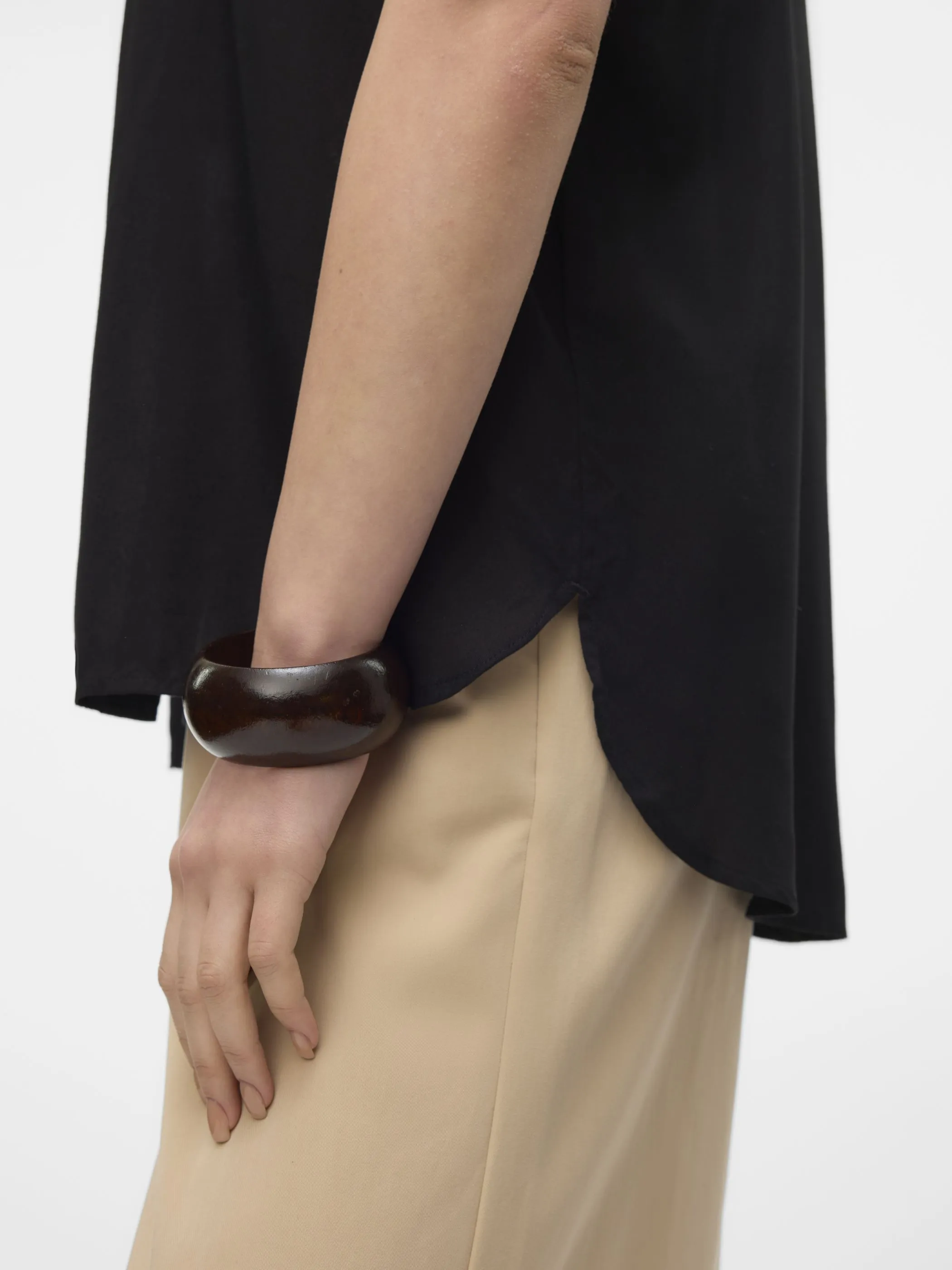 Vero Moda 10310139 VMBUMPY S/S SHIRT WVN Schwarz 894443 177868 3