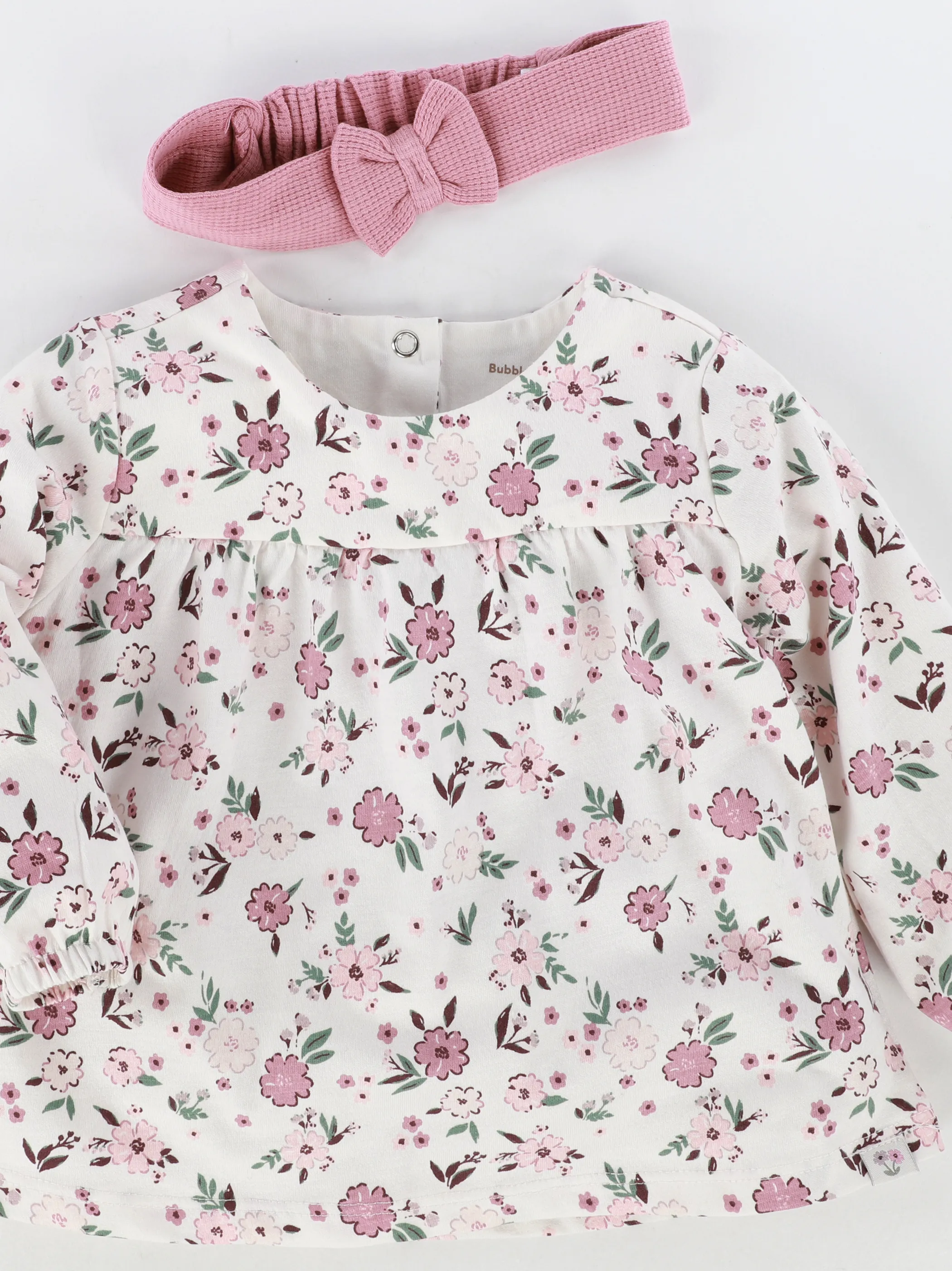 Bubble Gum BM Set 3 pcs mit Blumen AOP in weis/rosa Weiß 913428 WEIß/PINK 3