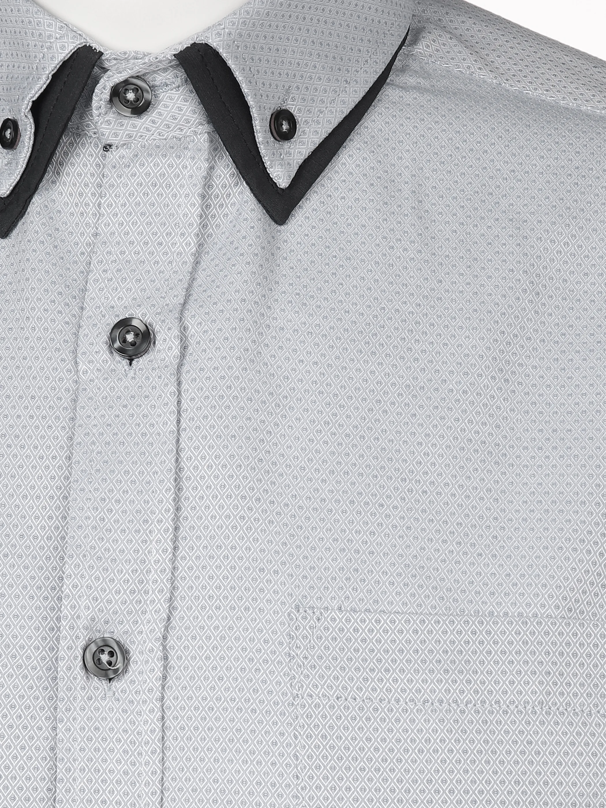 Jim Spencer He. Cityhemd 1/1 Arm chi chi MF Grau 878614 GREY 3 Jim Spencer He. Cityhemd 1/1 Arm chi chi MF Grau 878614 GREY 3