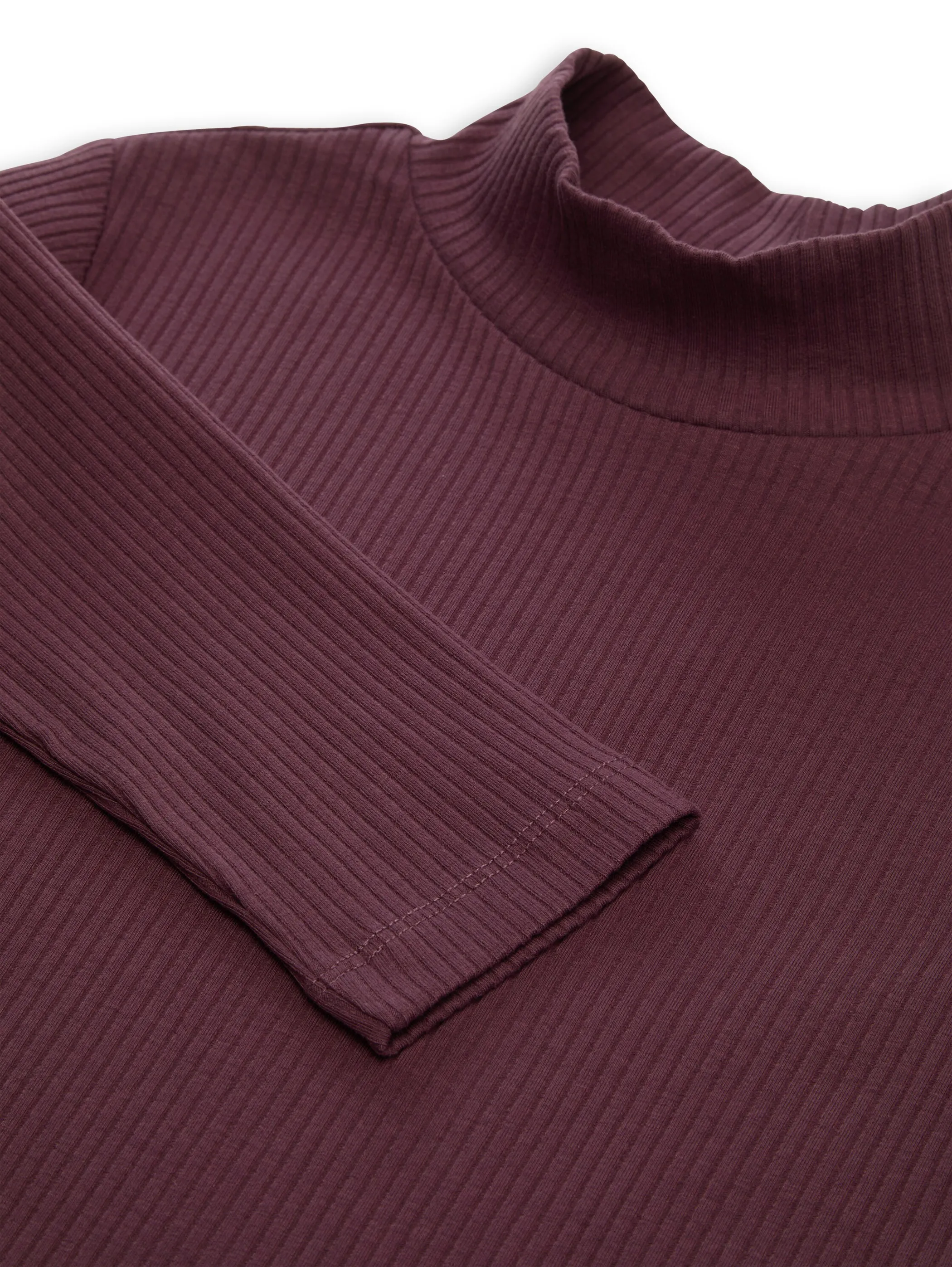 Tom Tailor 1053440 rib mock neck longslee Rot 934479 36551 3
