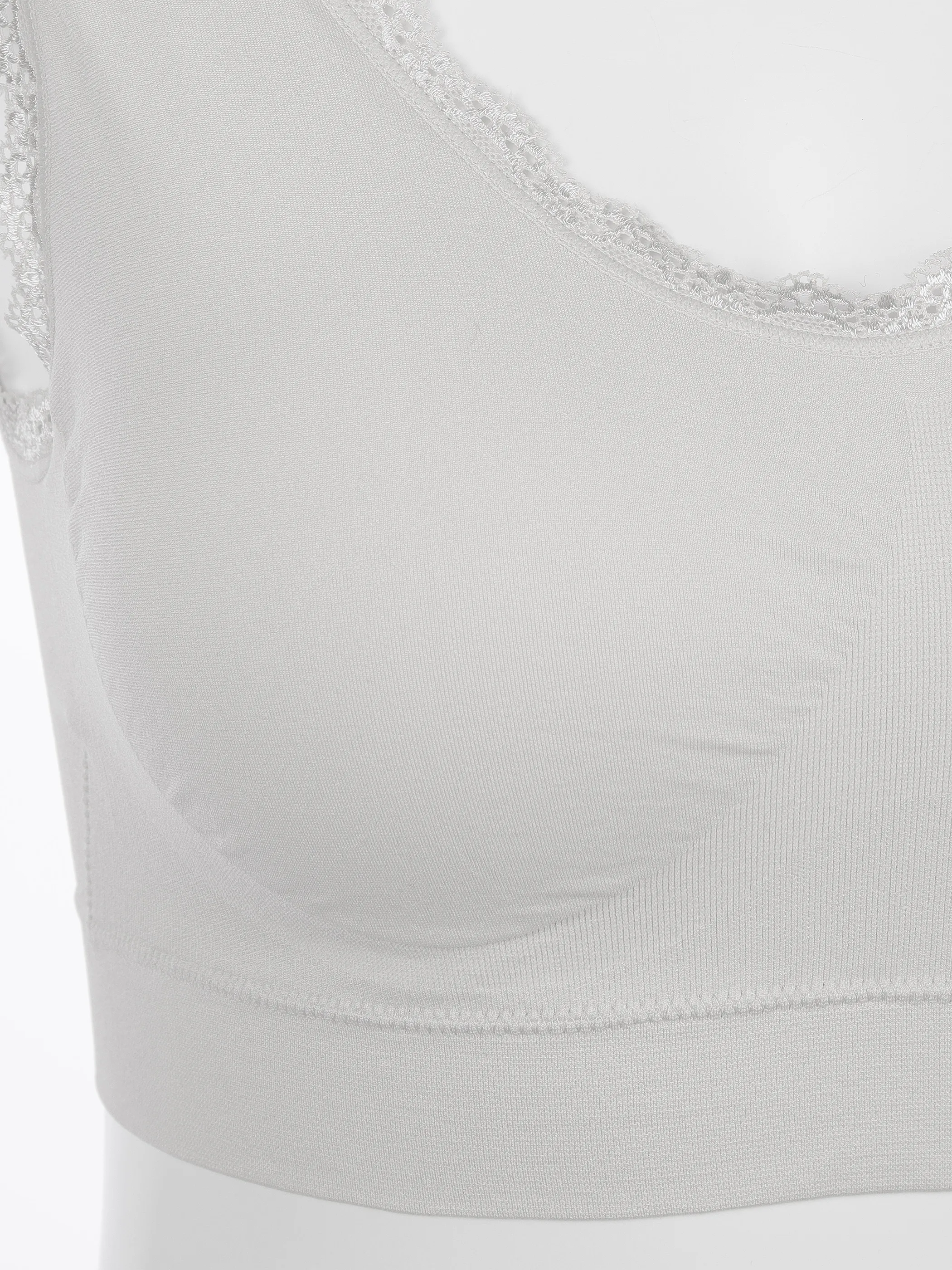 Sure Da. Bustier Seamless mit Spitze Weiß 905034 ECRU 3