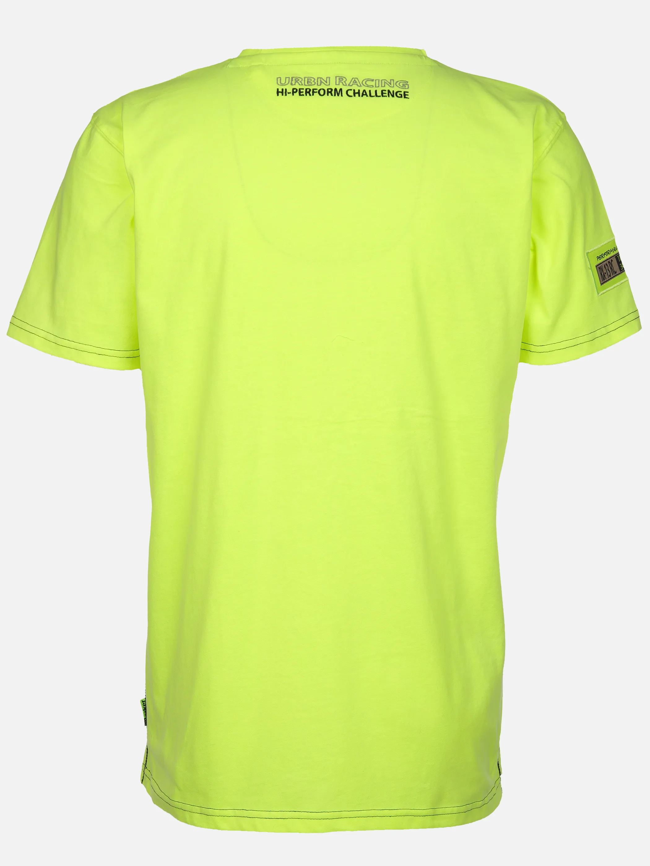 Worker He. T-Shirt 1/2 Arm Racing Print Gelb 908152 NEON YELL 2