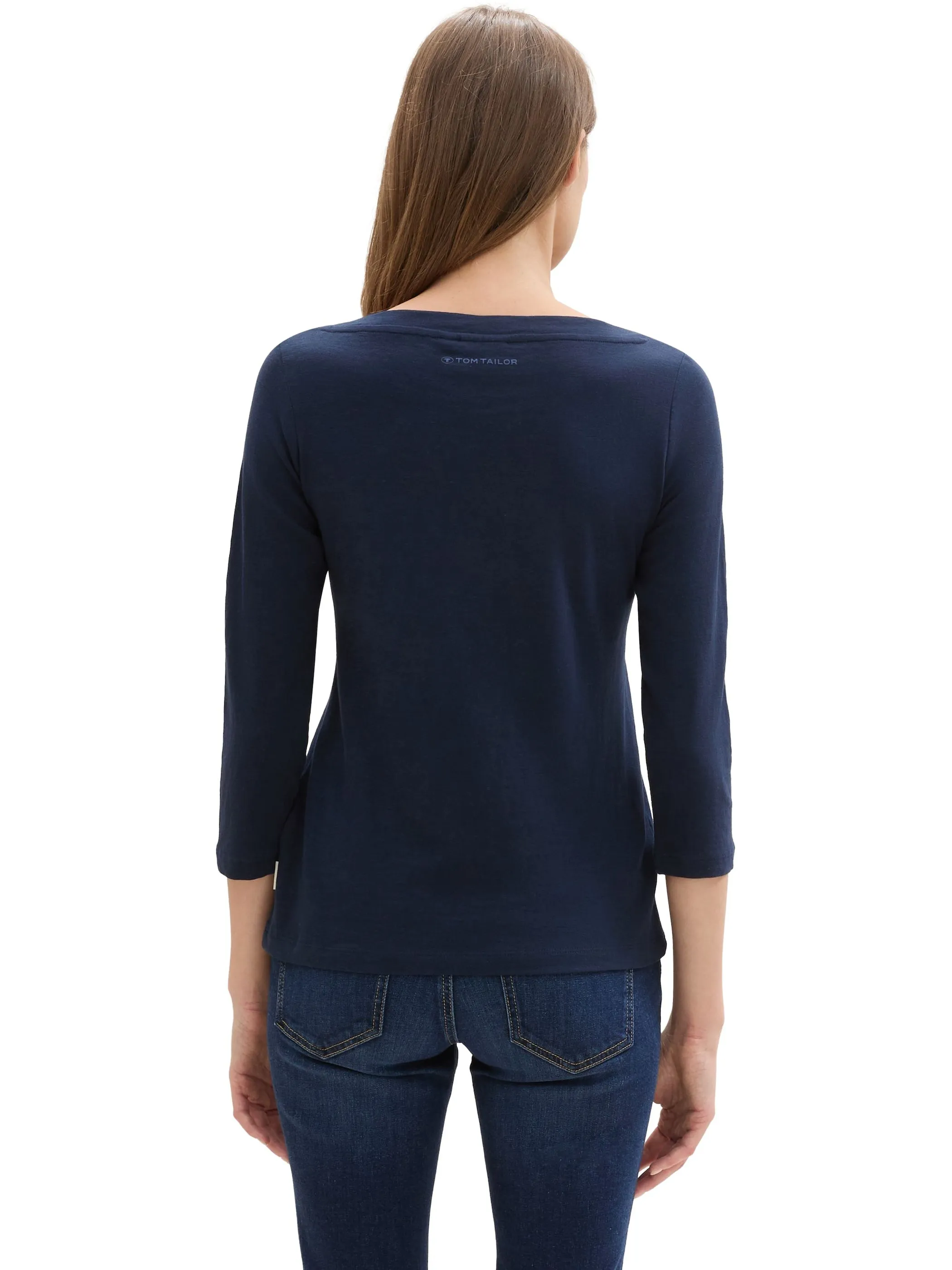 Tom Tailor 1038028 NOS T-Shirt basic slub Blau 883830 11789 2 Tom Tailor 1038028 NOS T-Shirt basic slub Blau 883830 11789 2