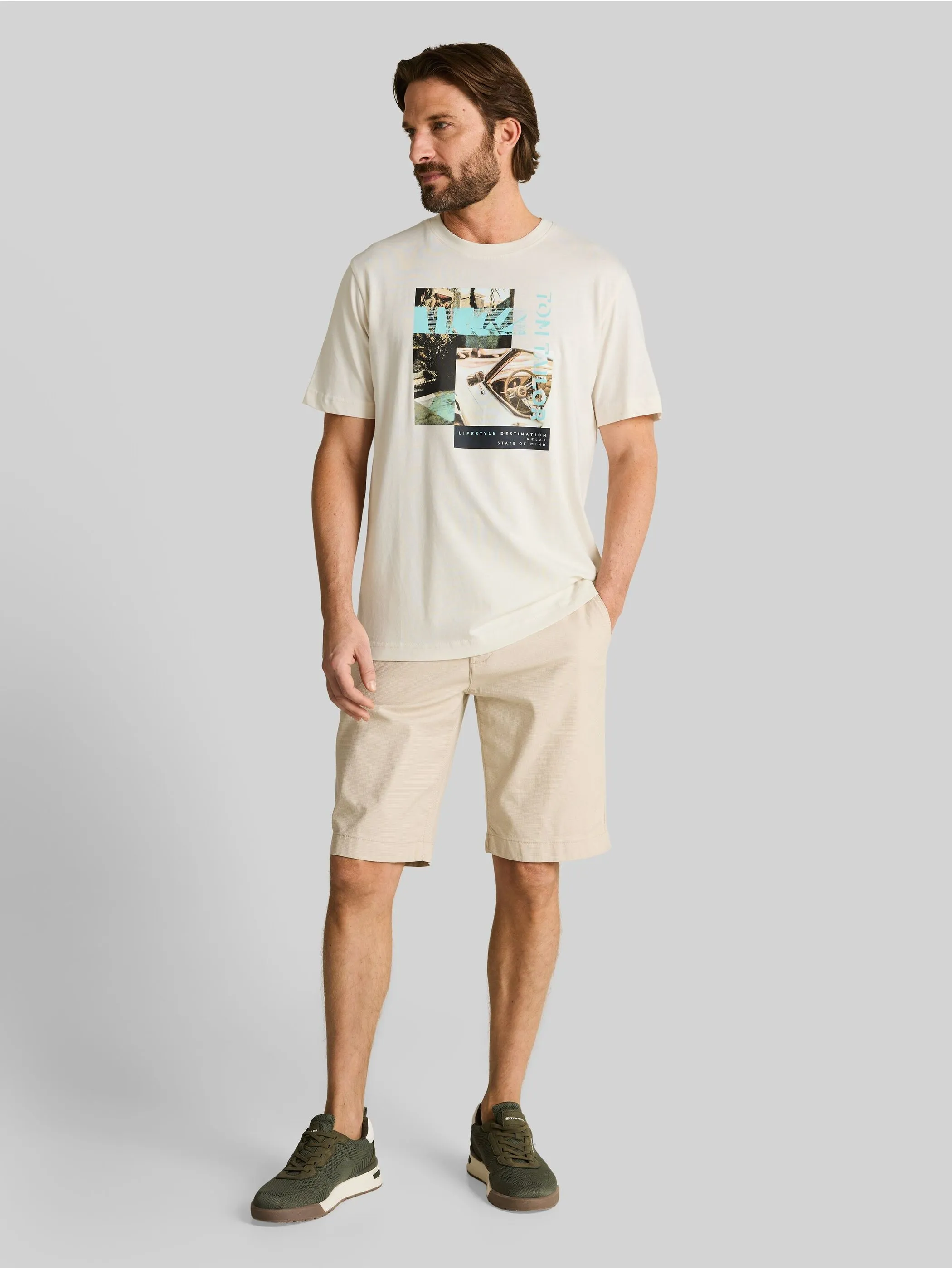Tom Tailor 1050208 photoprint t-shirt Weiß 922123 10348 4