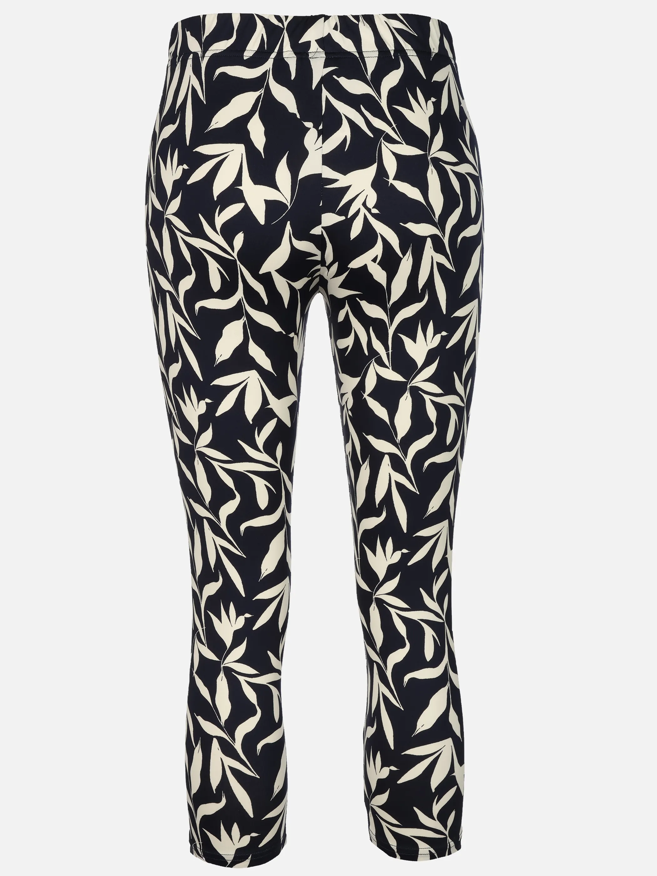 Sure Da-Capri-Leggings m. Print Marine 928063 LEAVES 2