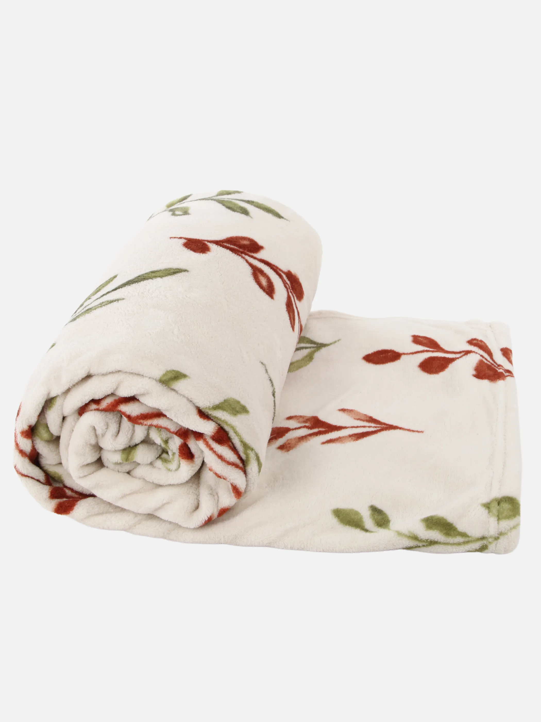 Dream House Wohndecke Flanell Blumen Weiß 932738 OFFWHITE 2