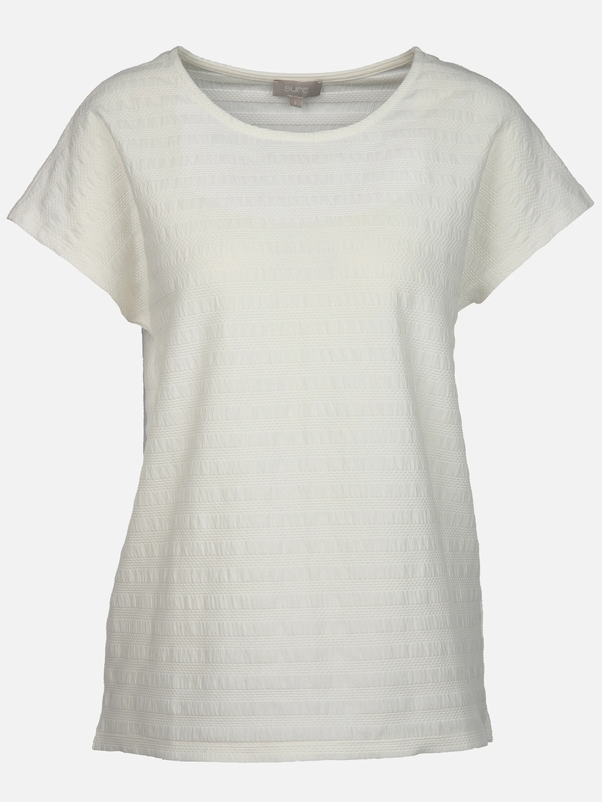Sure Da-Jacquard T-Shirt Weiß 908536 EC 1