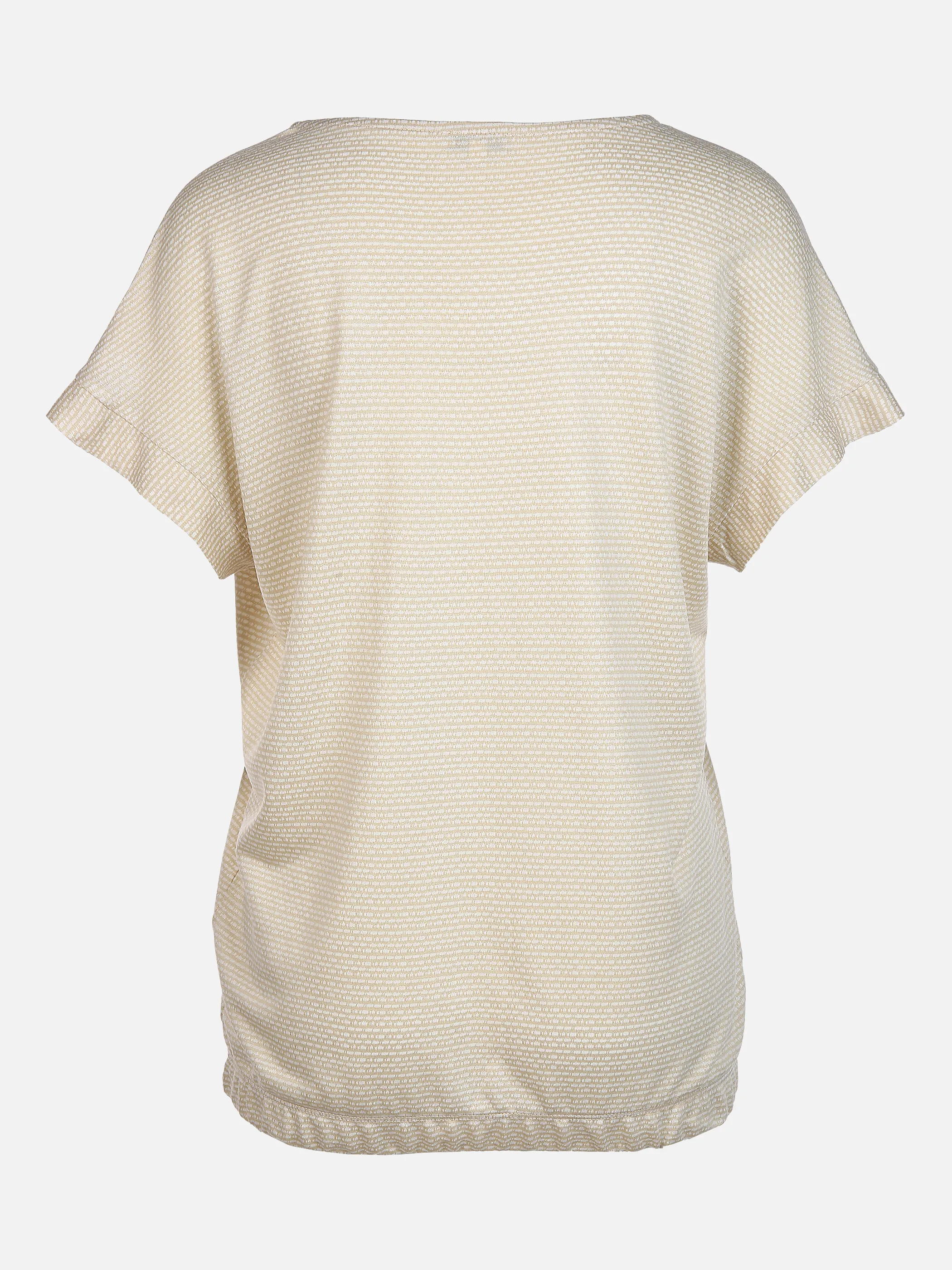 Tom Tailor 1025783 T-shirt v-neck structu Weiß 853029 27069 2