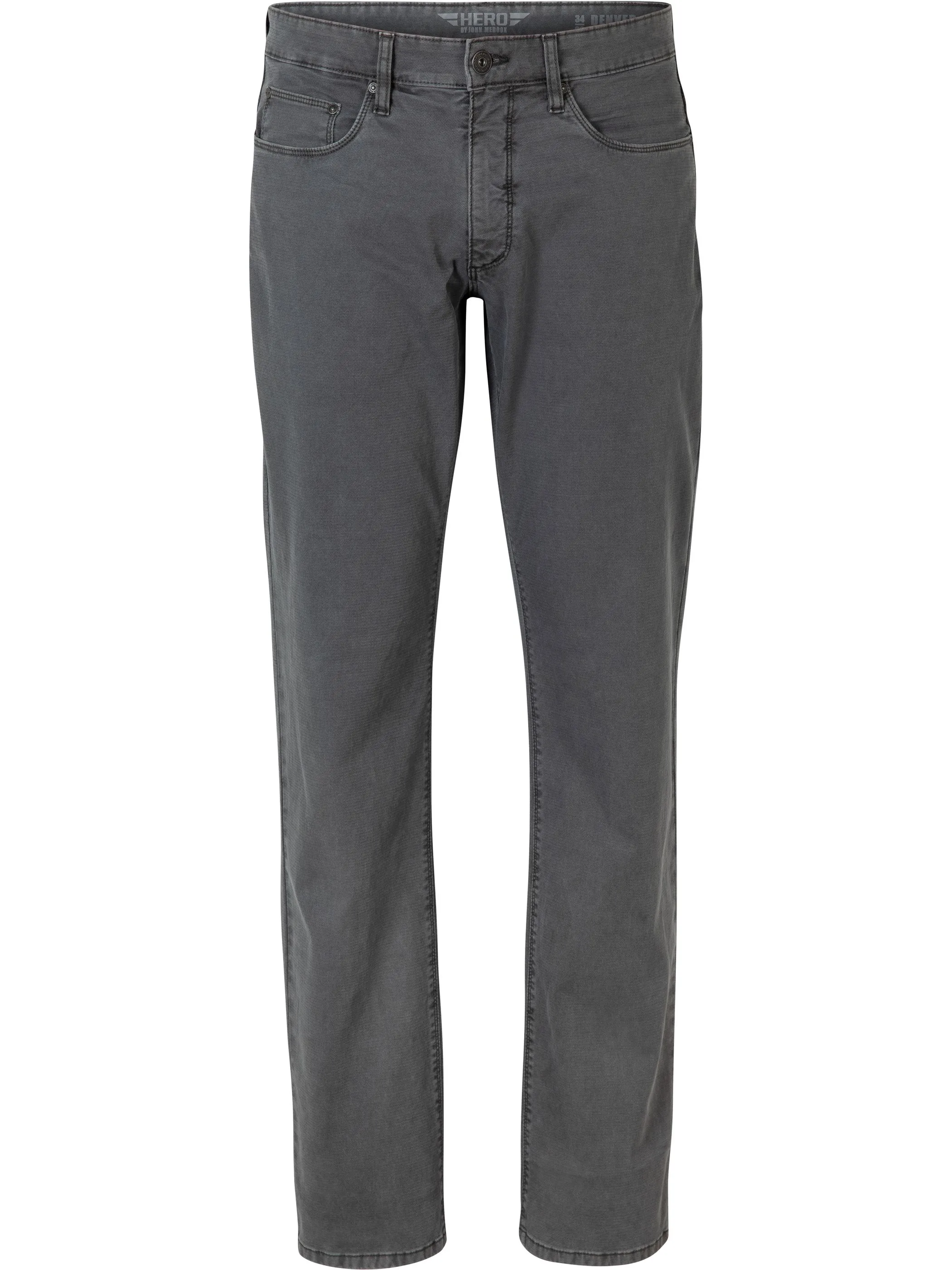 HERO by John Medoox 71050600006350 He. Hosen lang, Grau 911379 6350 4