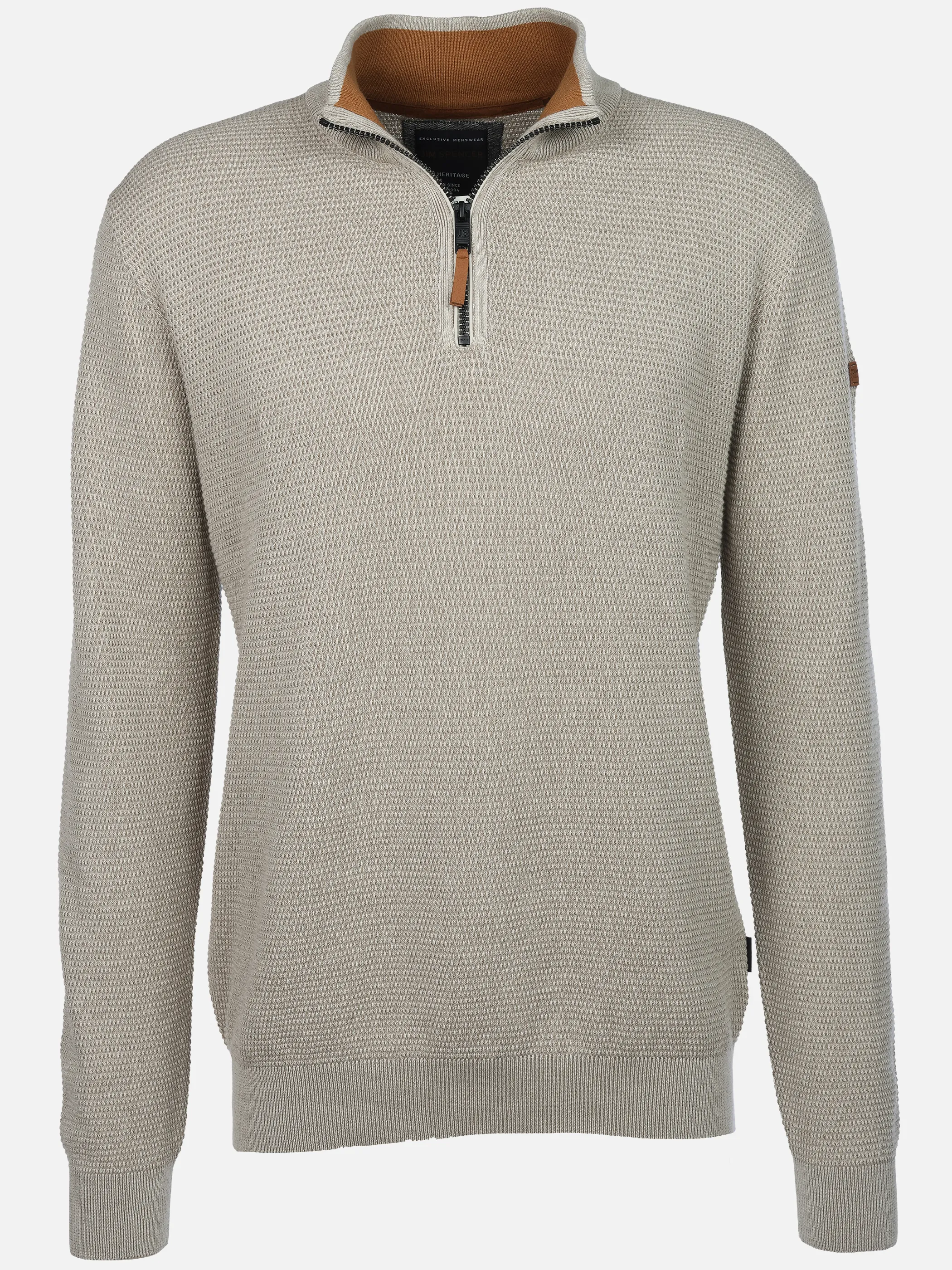Jim Spencer He. Strickttroyer waffle Weiß 929625 OFFWHITE 1