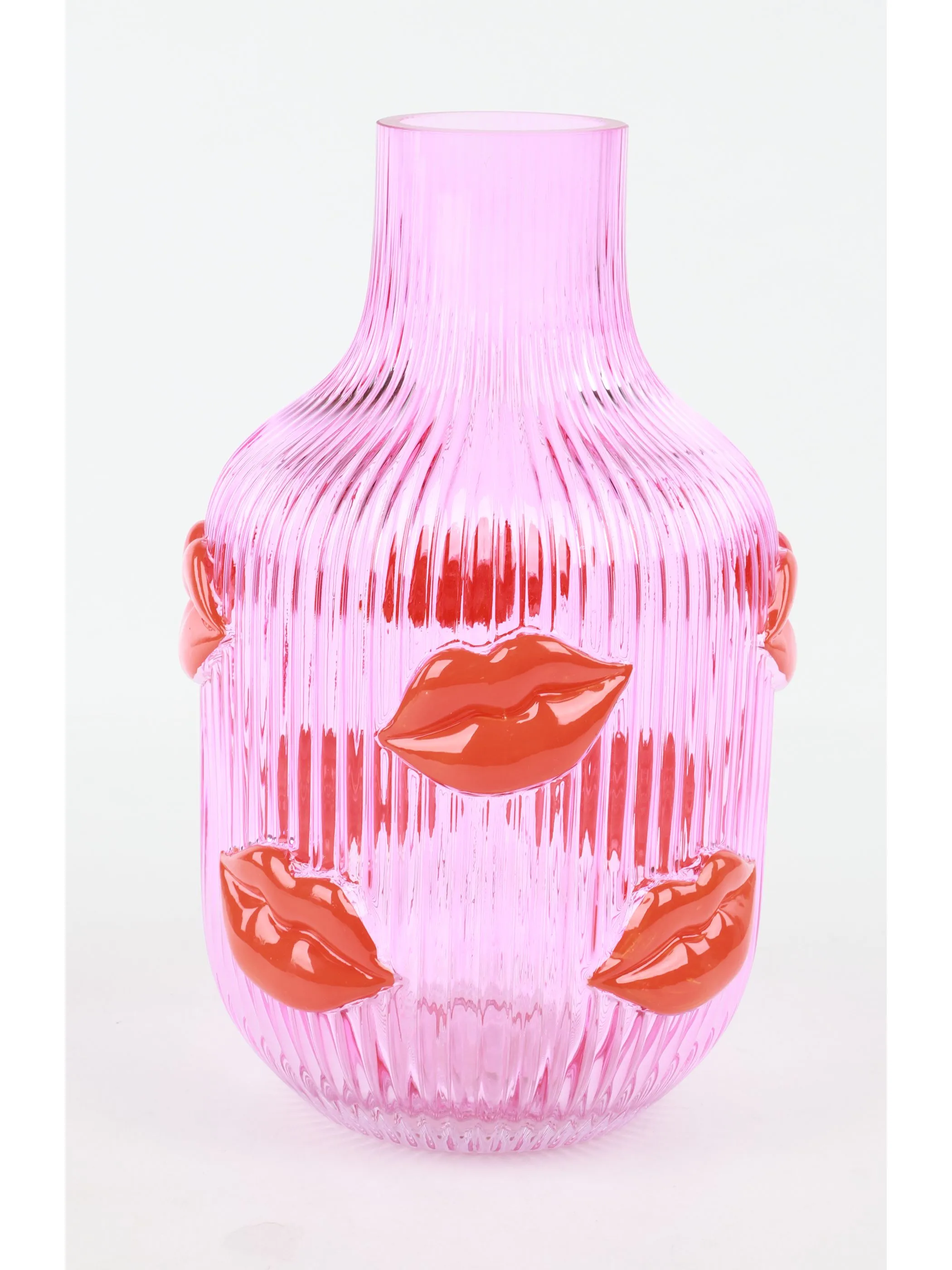 AWG Mode - Vase mit Lippen | Höhe 30 cm | ROSA | OneSize