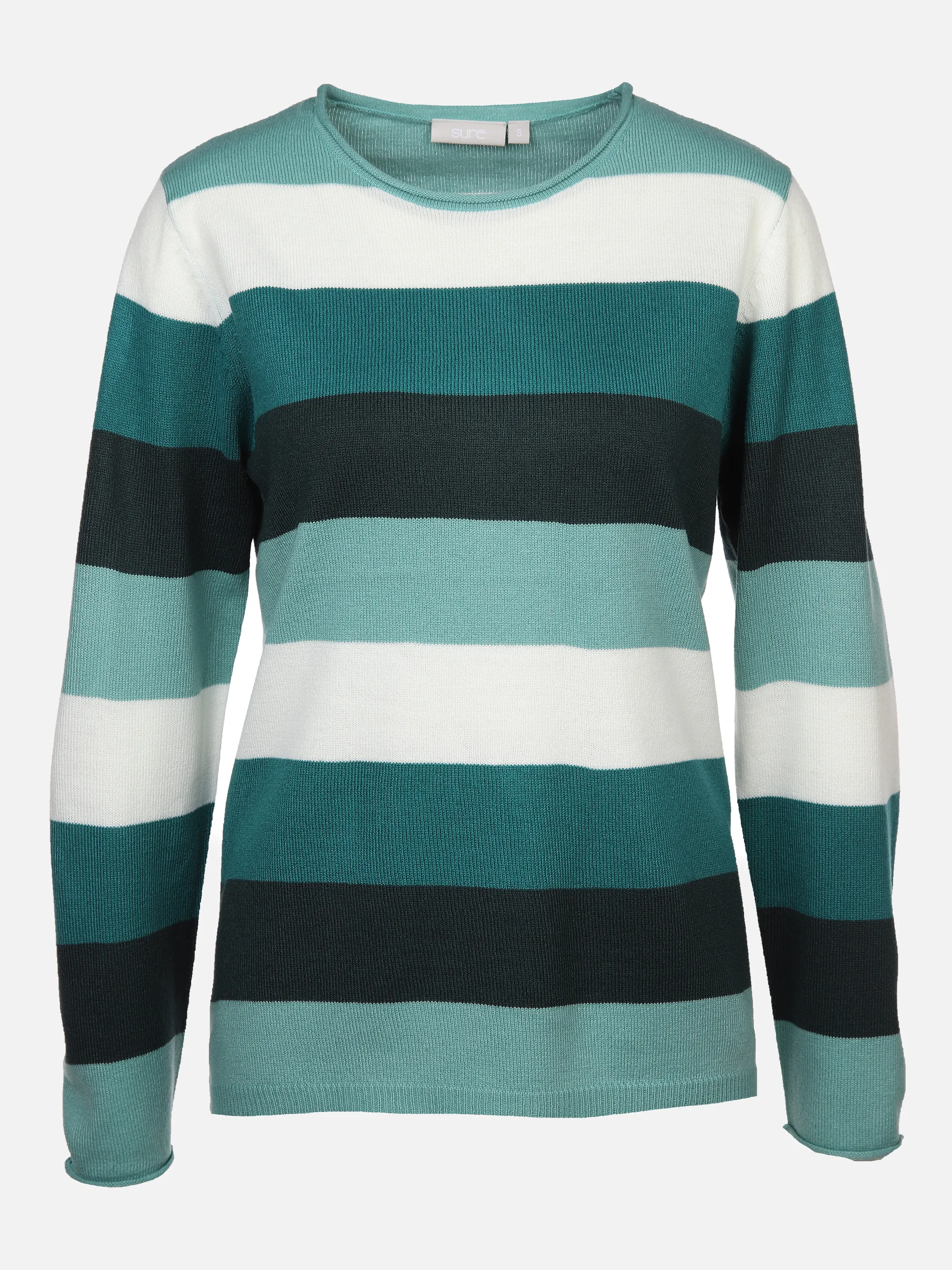 Sure Da-Rundhalspullover cashmere l Grün 879859 JADE 1