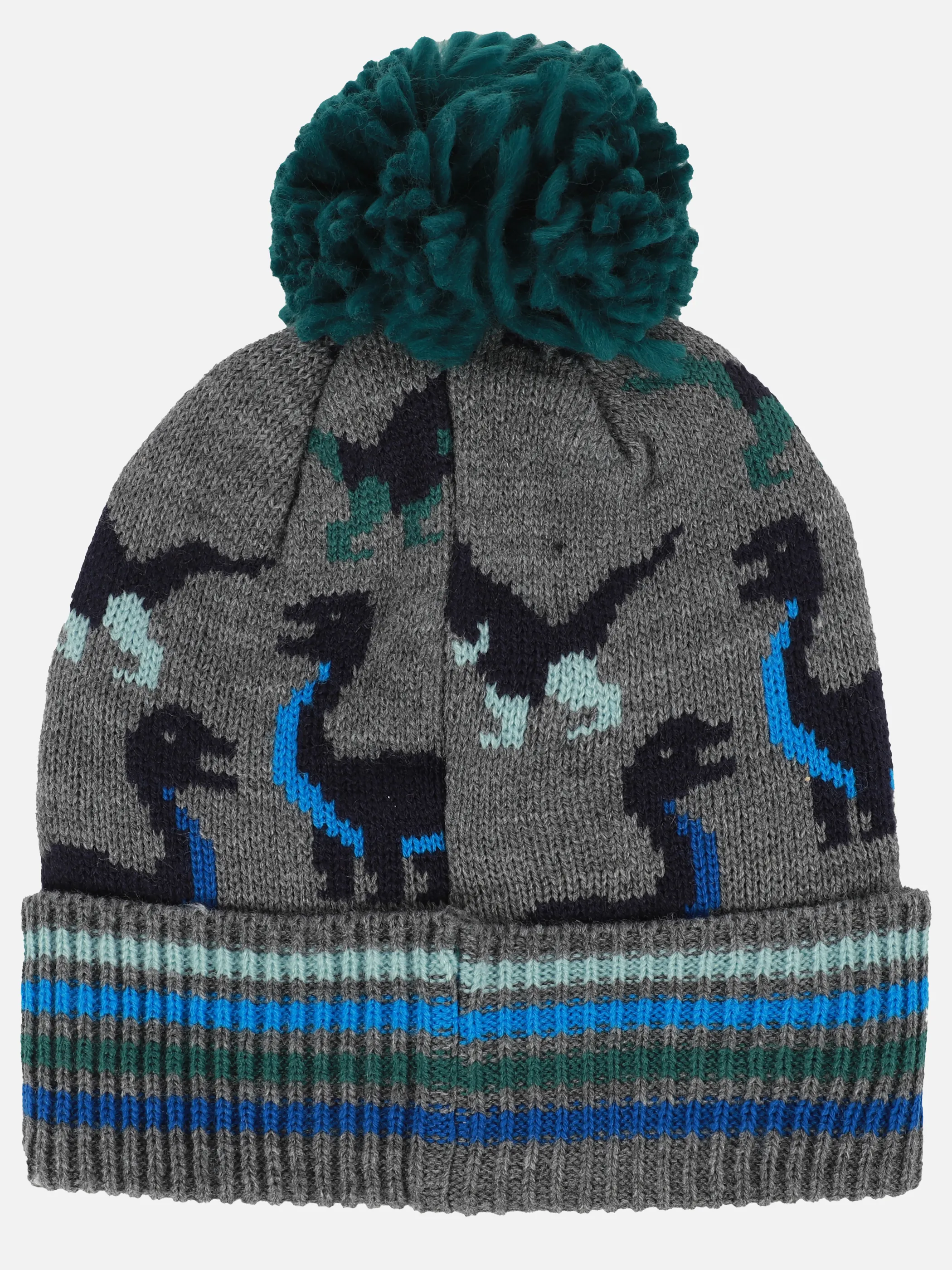 Stop + Go Ki-Ju Mütze m. Dinosaurier Grau 899564 GRAU/BLAU 2 Stop + Go Ki-Ju Mütze m. Dinosaurier Grau 899564 GRAU/BLAU 2