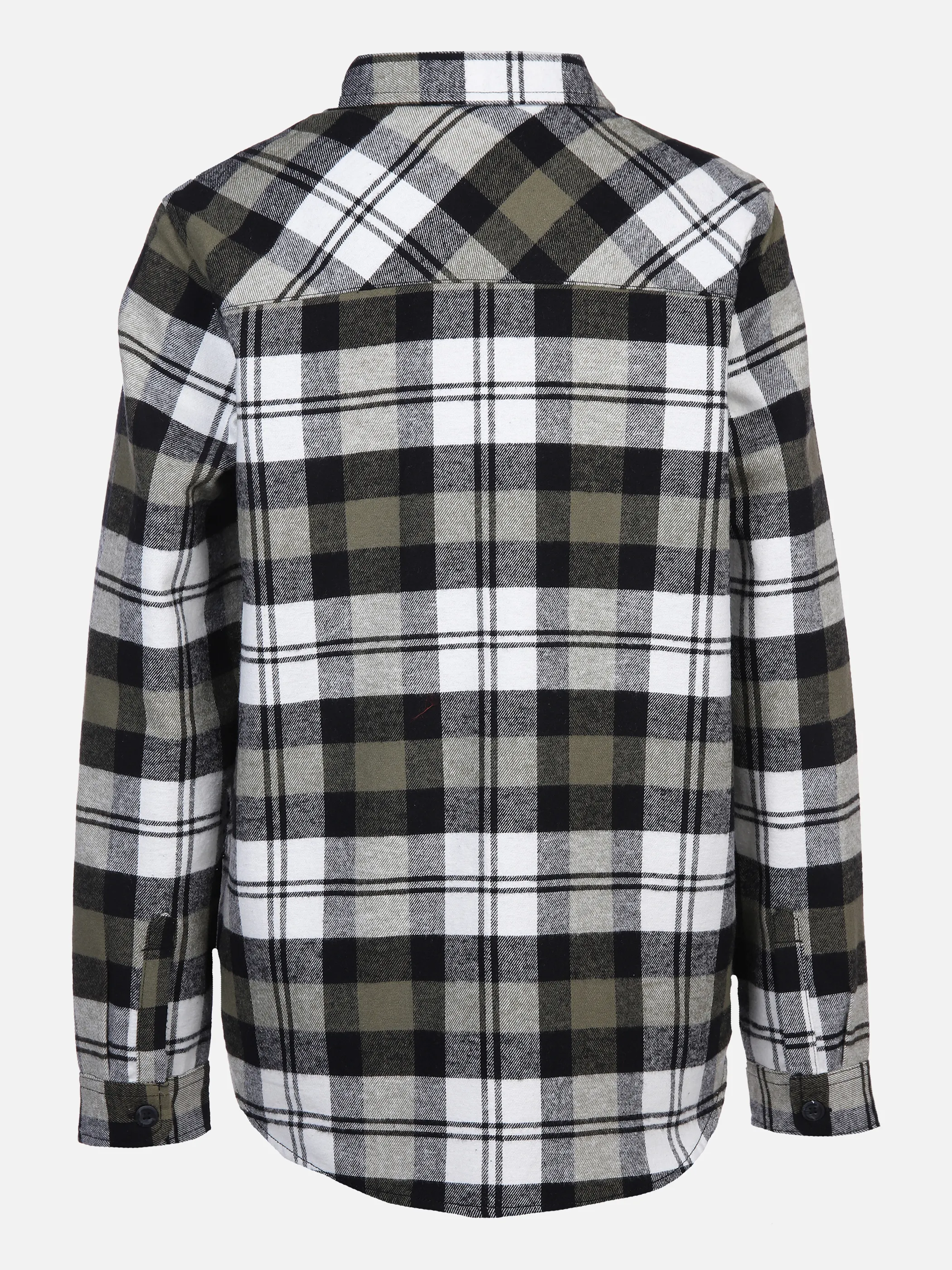 Sure Da-Flanellhemd m.Knöpfen Schwarz 868564 CHECK 2 2