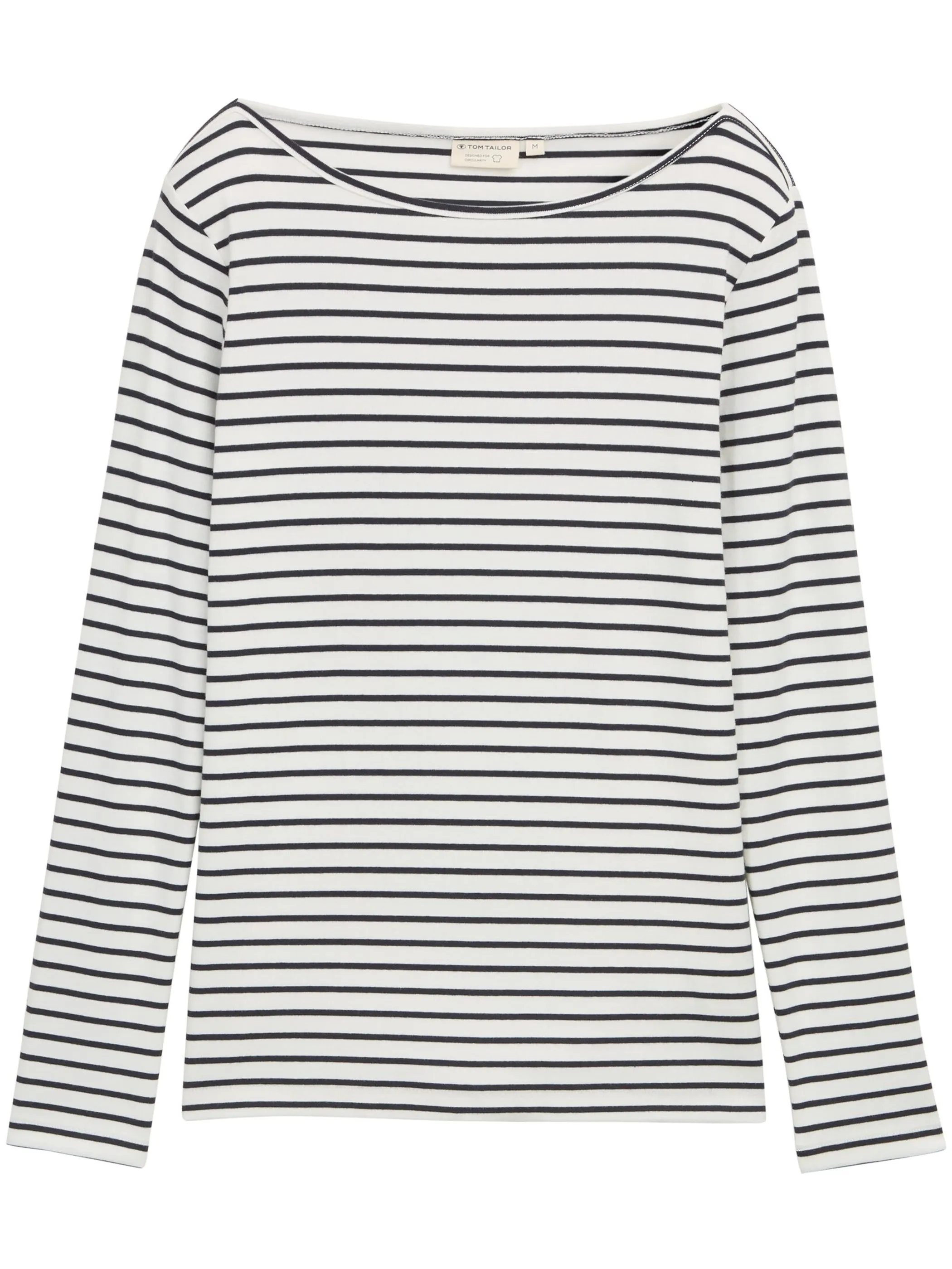 Tom Tailor 1047730 NOS T-shirt striped boatneck Weiß 914537 38585 1 Tom Tailor 1047730 NOS T-shirt striped boatneck Weiß 914537 38585 1