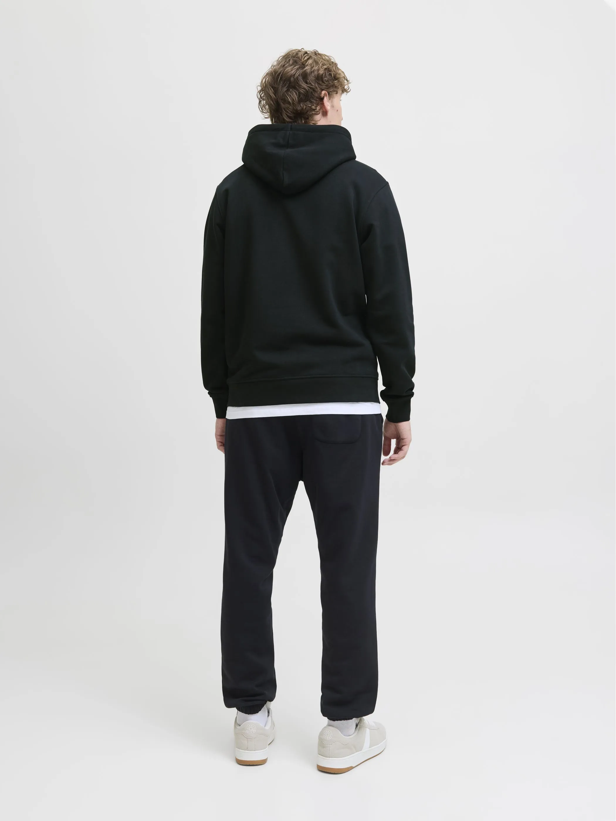 Jack Jones 12278789 JJESOHO SWEAT HOOD NO Schwarz 912423 178012 2