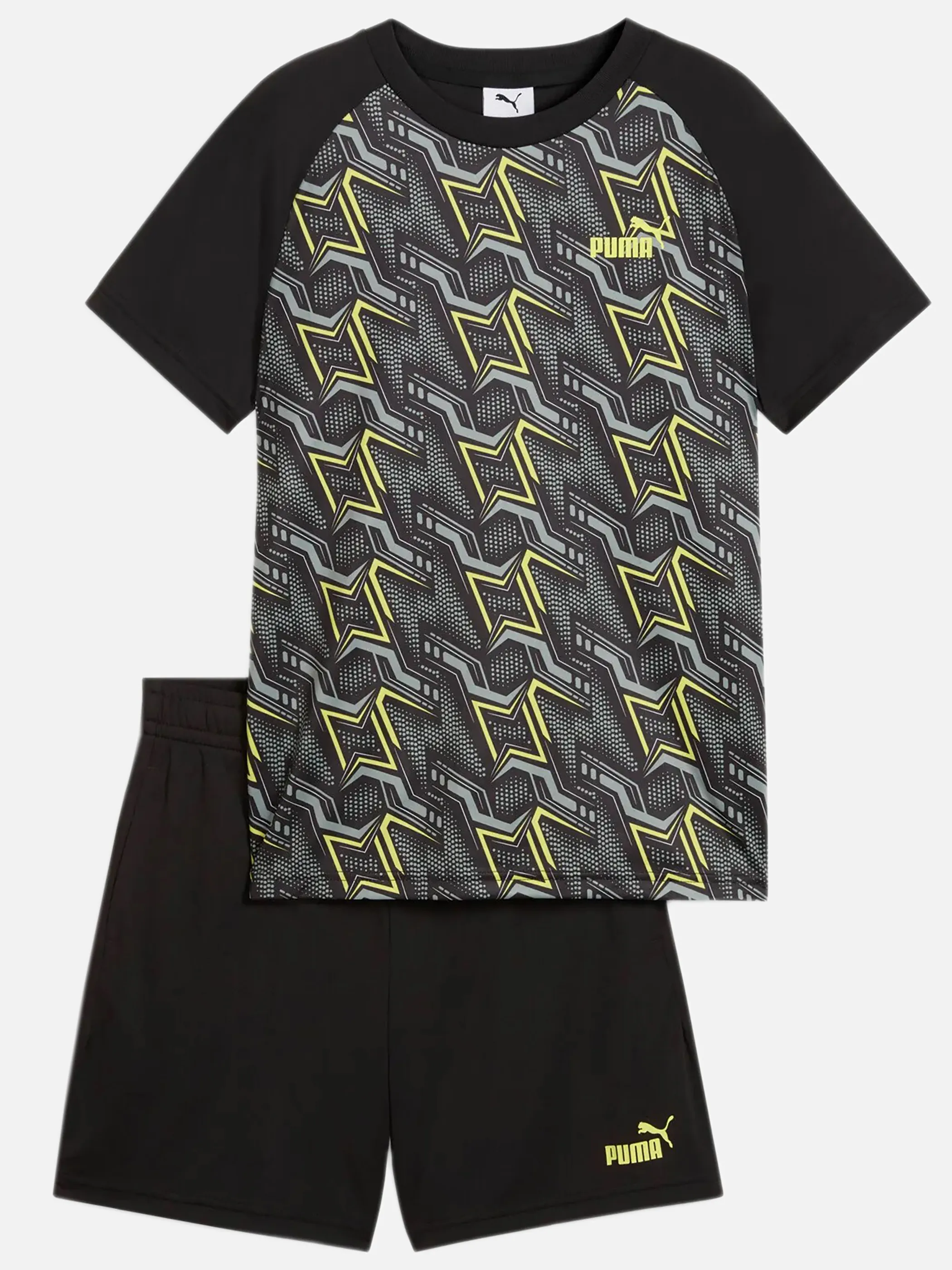Puma 686301 TB-Set kurz ESS Poly AOP Tee Schwarz 904562 0001 1 Puma 686301 TB-Set kurz ESS Poly AOP Tee Schwarz 904562 0001 1