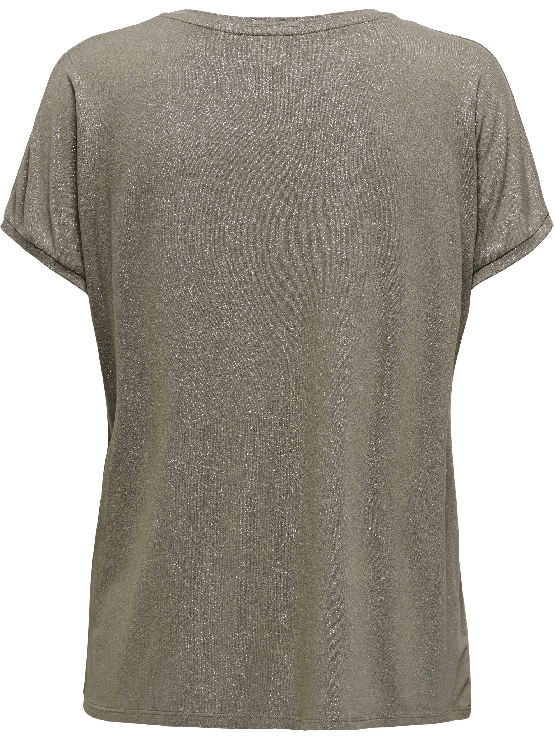 Only 15315976 ONLCARRIE S/S GLITTER Braun 907404 239935002 2