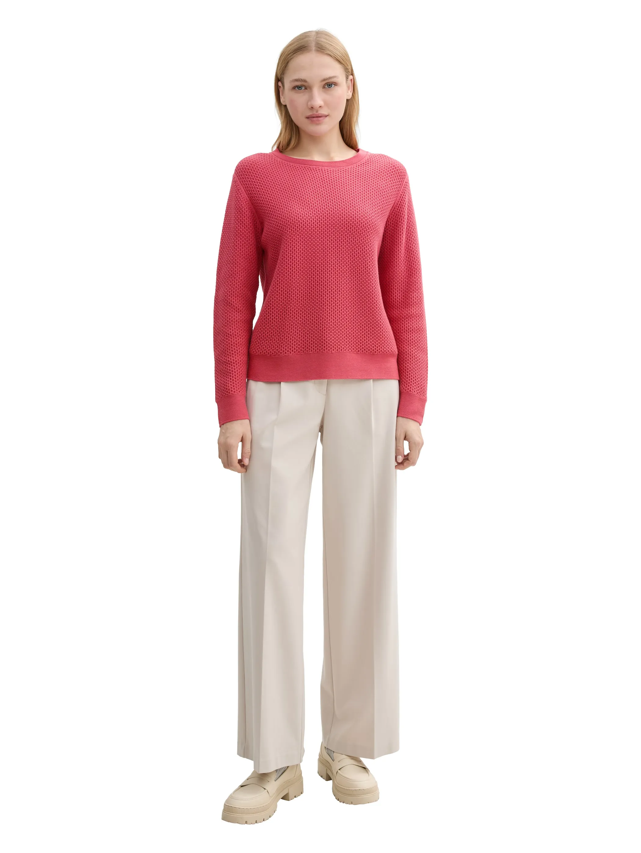 Tom Tailor 1045824 knit structured crew-neck Rot 903068 11016 3 Tom Tailor 1045824 knit structured crew-neck Rot 903068 11016 3